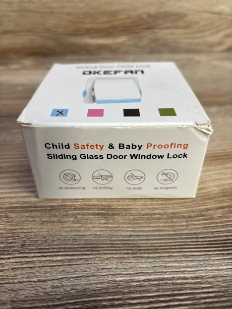 Okefan Sliding Glass Door Lock, Blue - Me n Mommy To Be