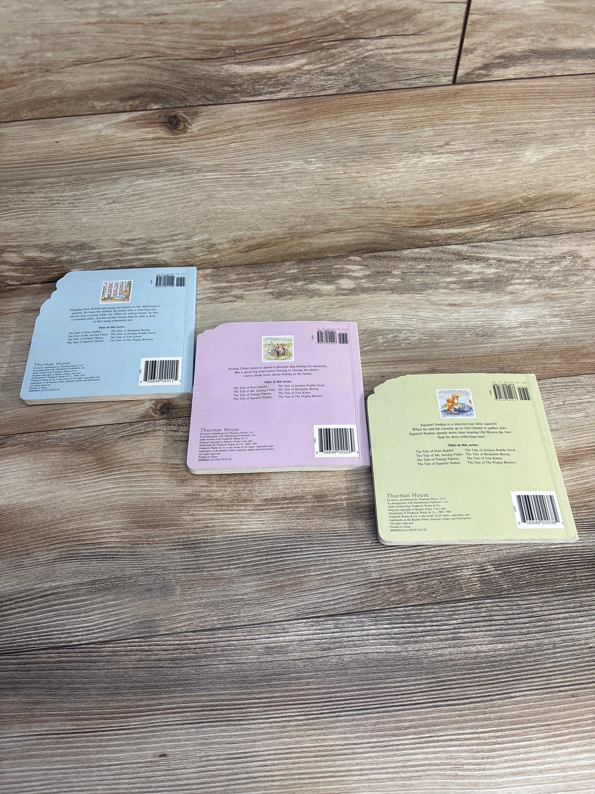 Set of 3 The Tale of Peter Rabbit Beatrix Potter Bookmark Board Books - Me n Mommy To Be