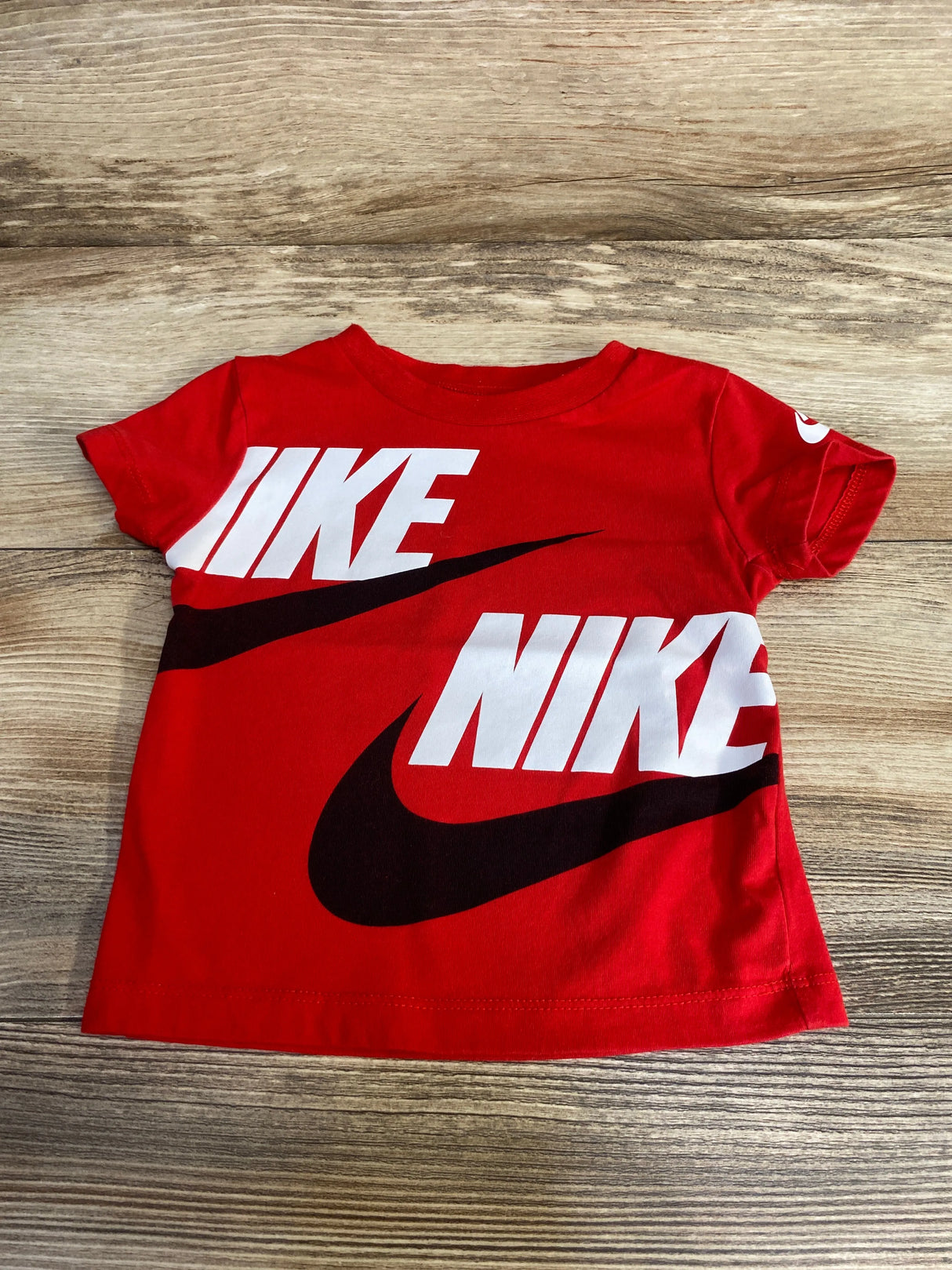 Nike Logo Shirt Red sz 12m - Me n Mommy To Be