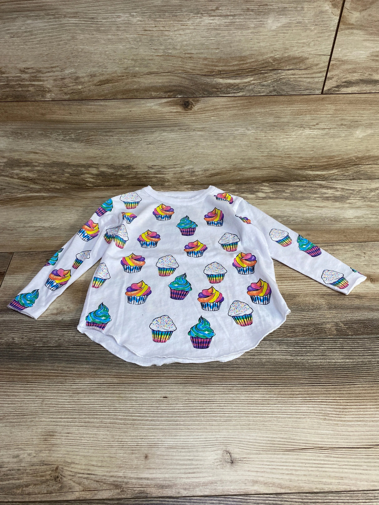 Chaser Cupcake Shirt White sz 2T - Me n Mommy To Be