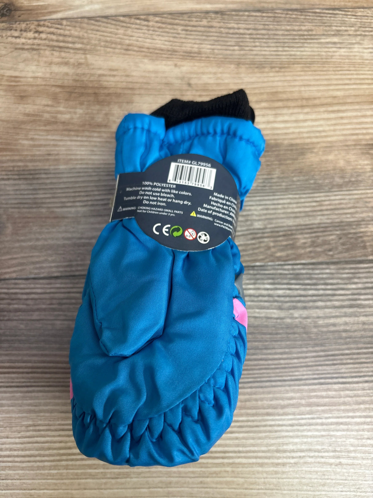 NEW ThermaWear Kid's Ski Mittens Blue OSFM
