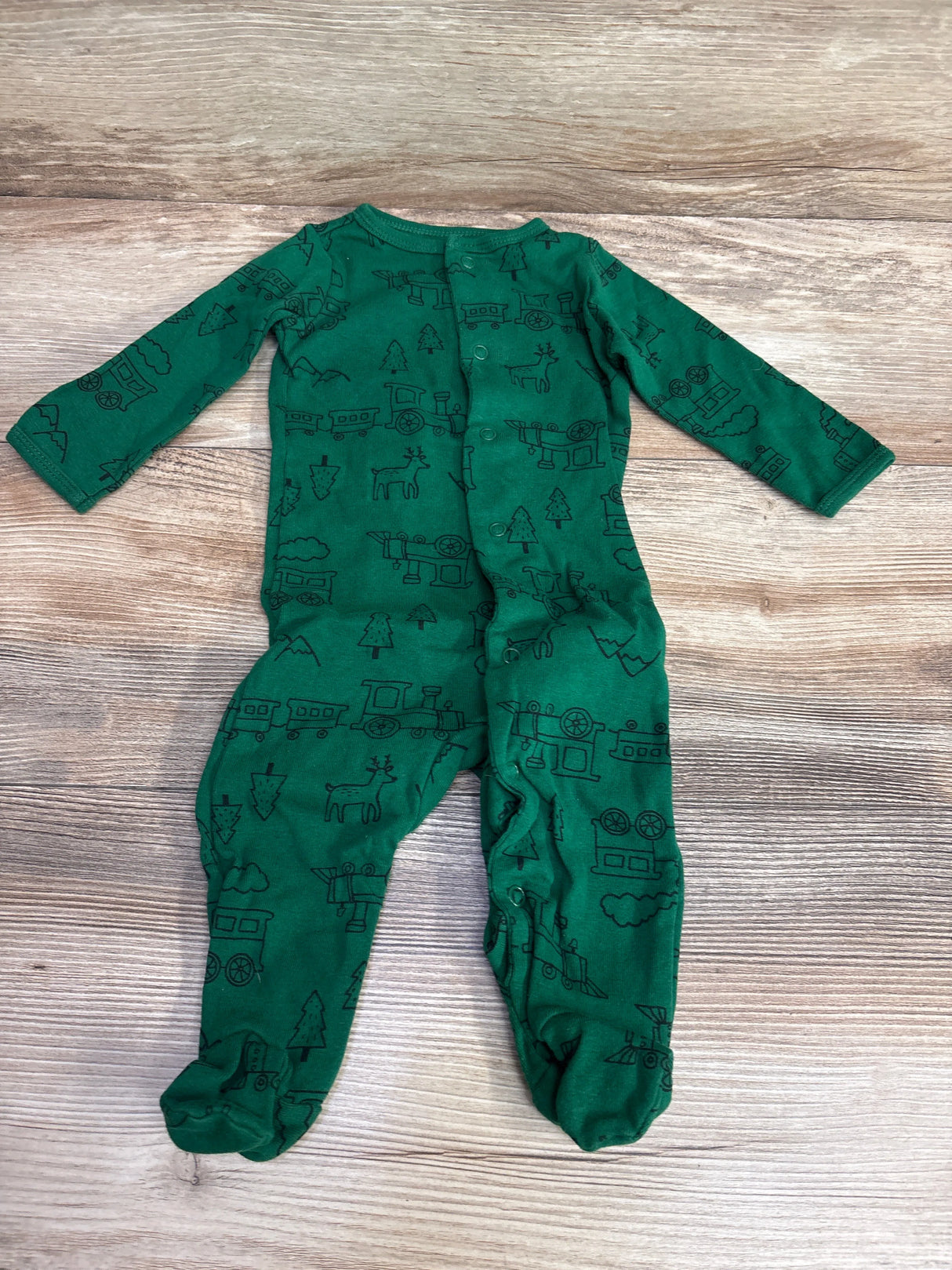 Carter's Train Sleeper Emerald sz 6m