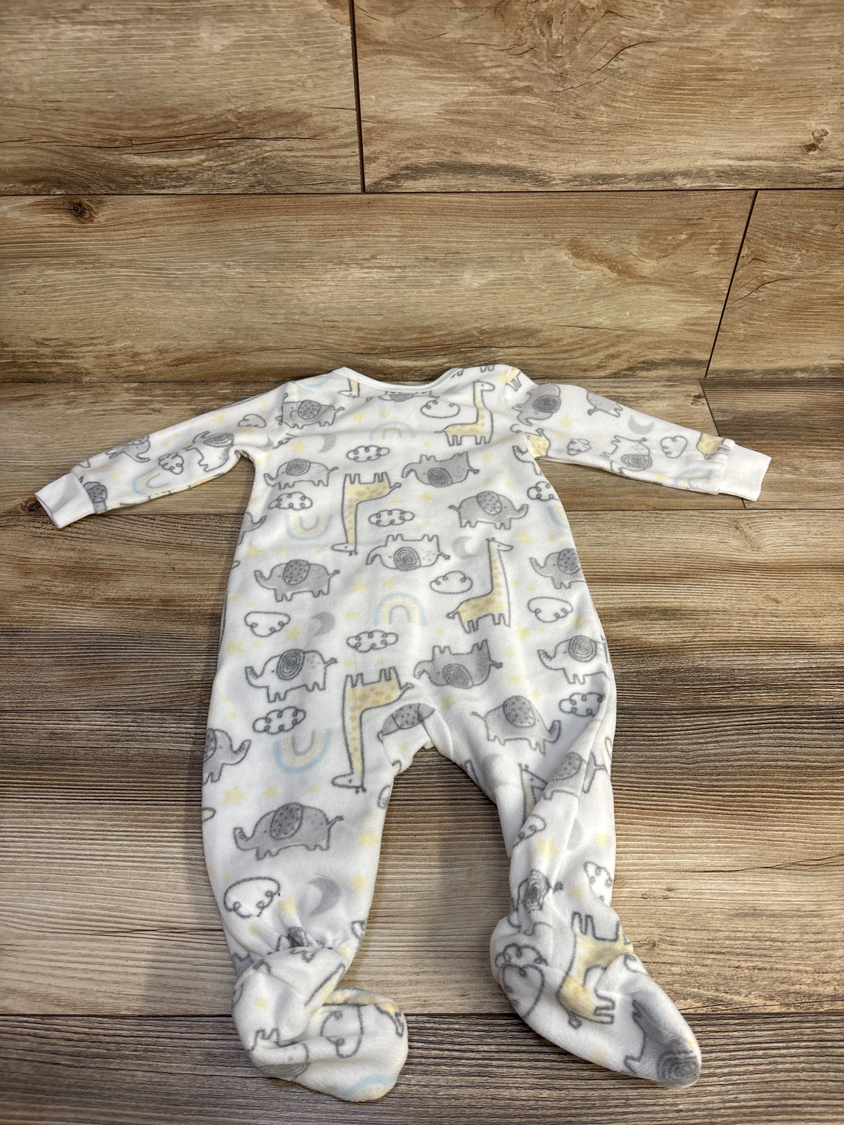 Kids Headquarters Elephant Blanket Sleeper White sz 9m