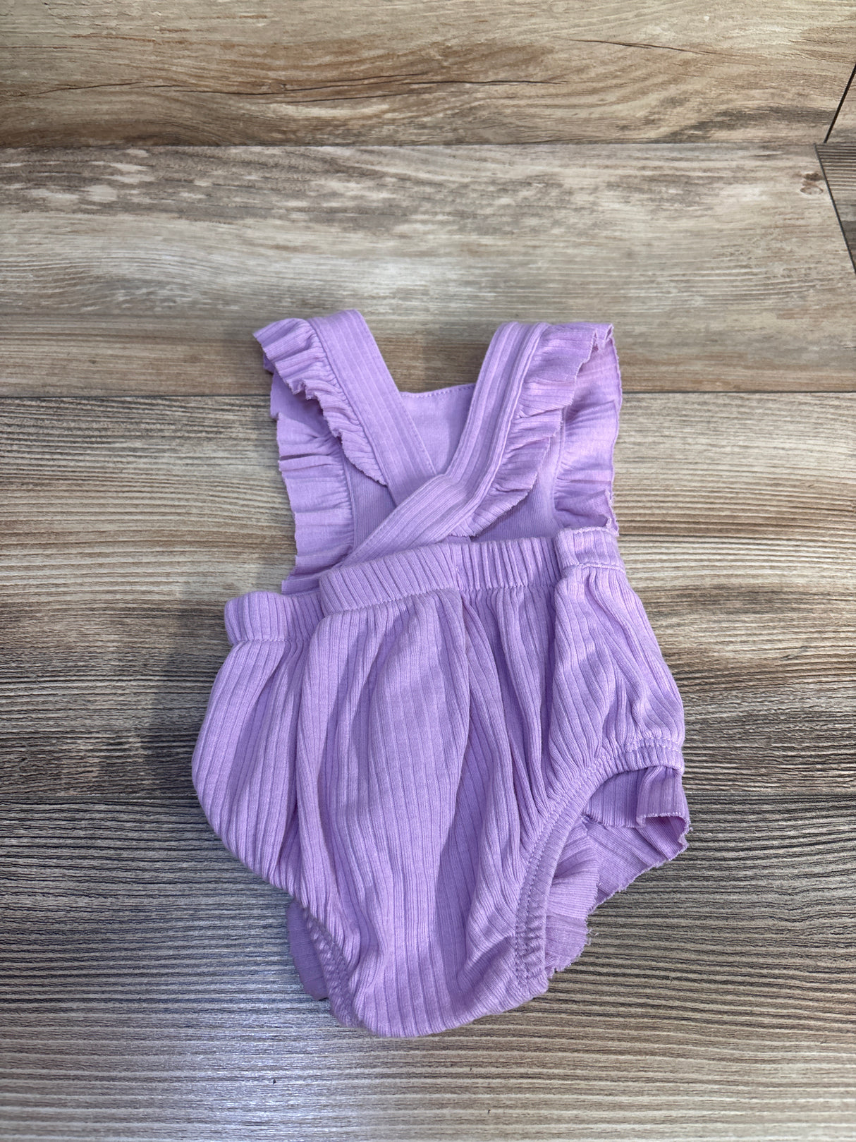 Cat & Jack Ribbed Bubble Romper Purple sz Newborn