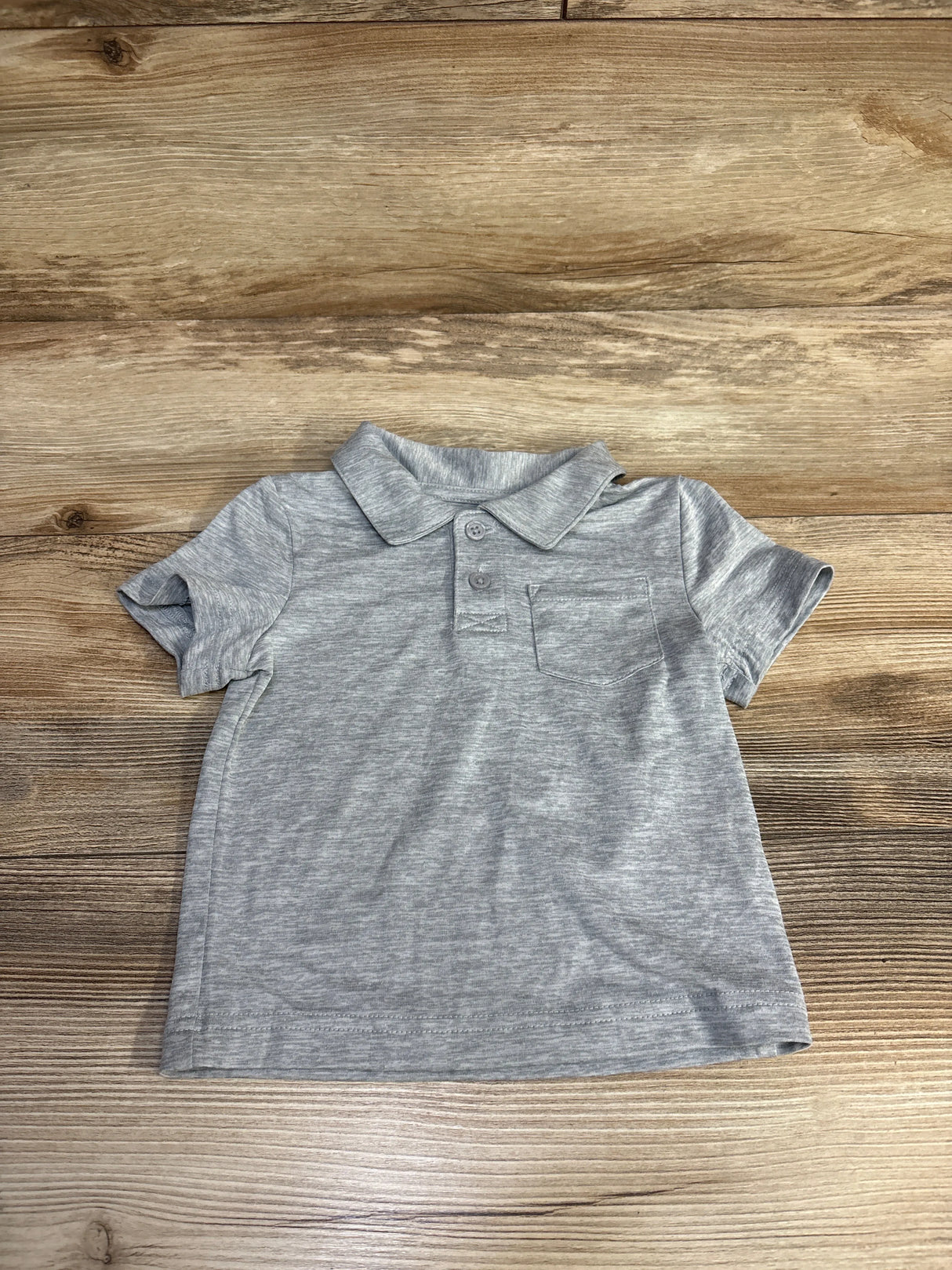 Cat & Jack Performance Polo Shirt Grey sz 12m