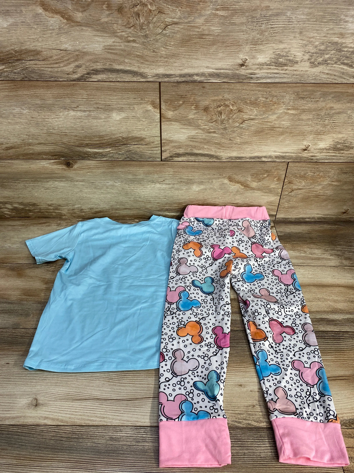 2pc Happiest Babe On Earth Pajama Set Blue 5-6T
