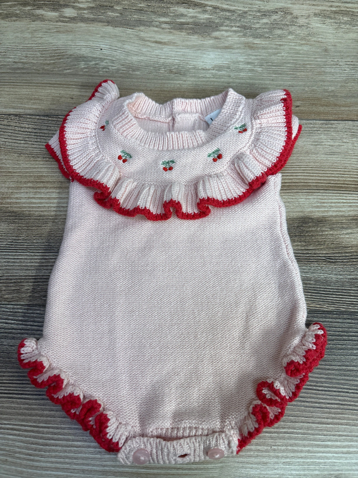 Nicole Miller Sweater Bubble Romper Pink sz 0-3m