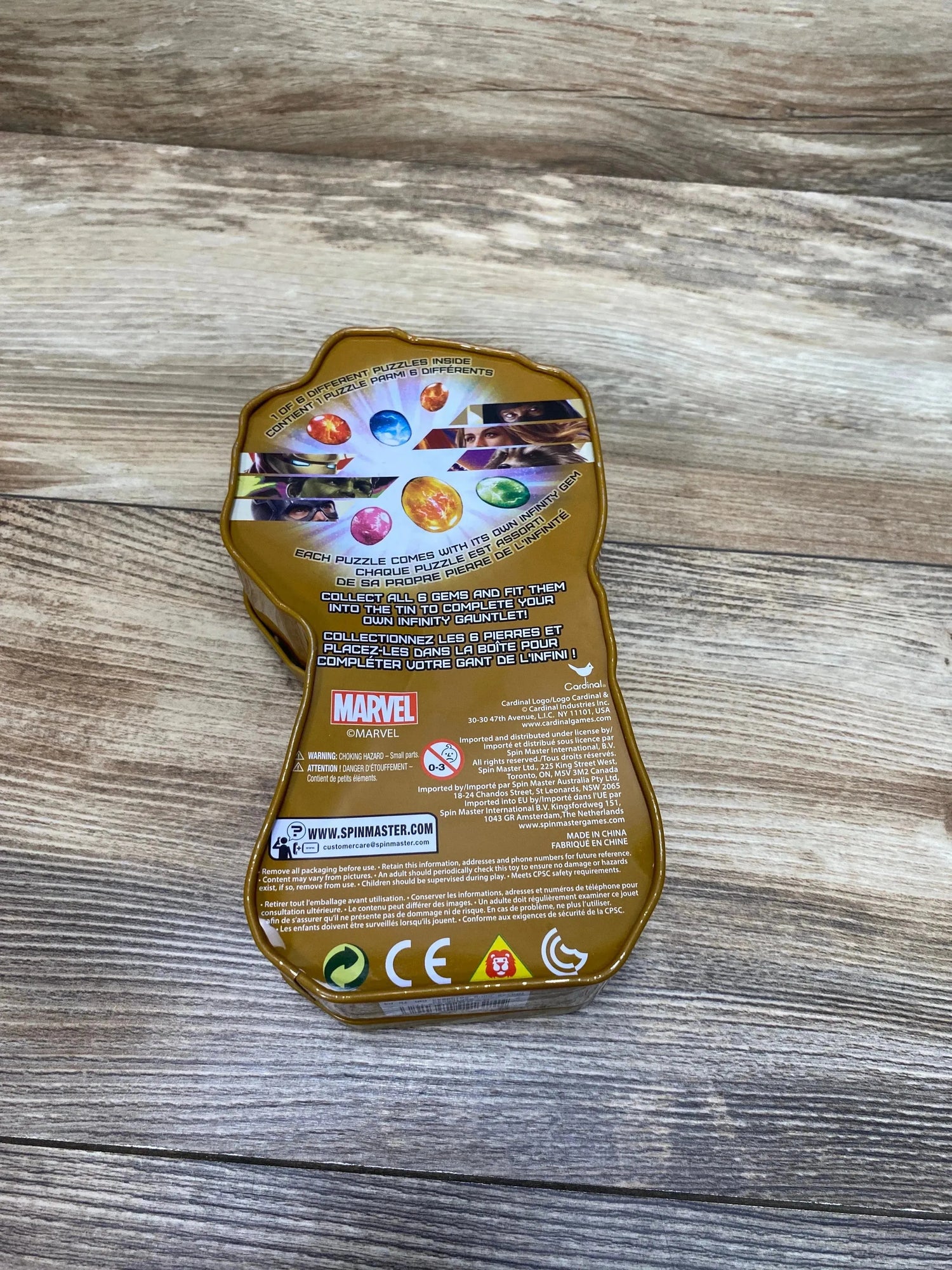 Cardinal 48pc Avengers - Gauntlet Tin - Me n Mommy To Be