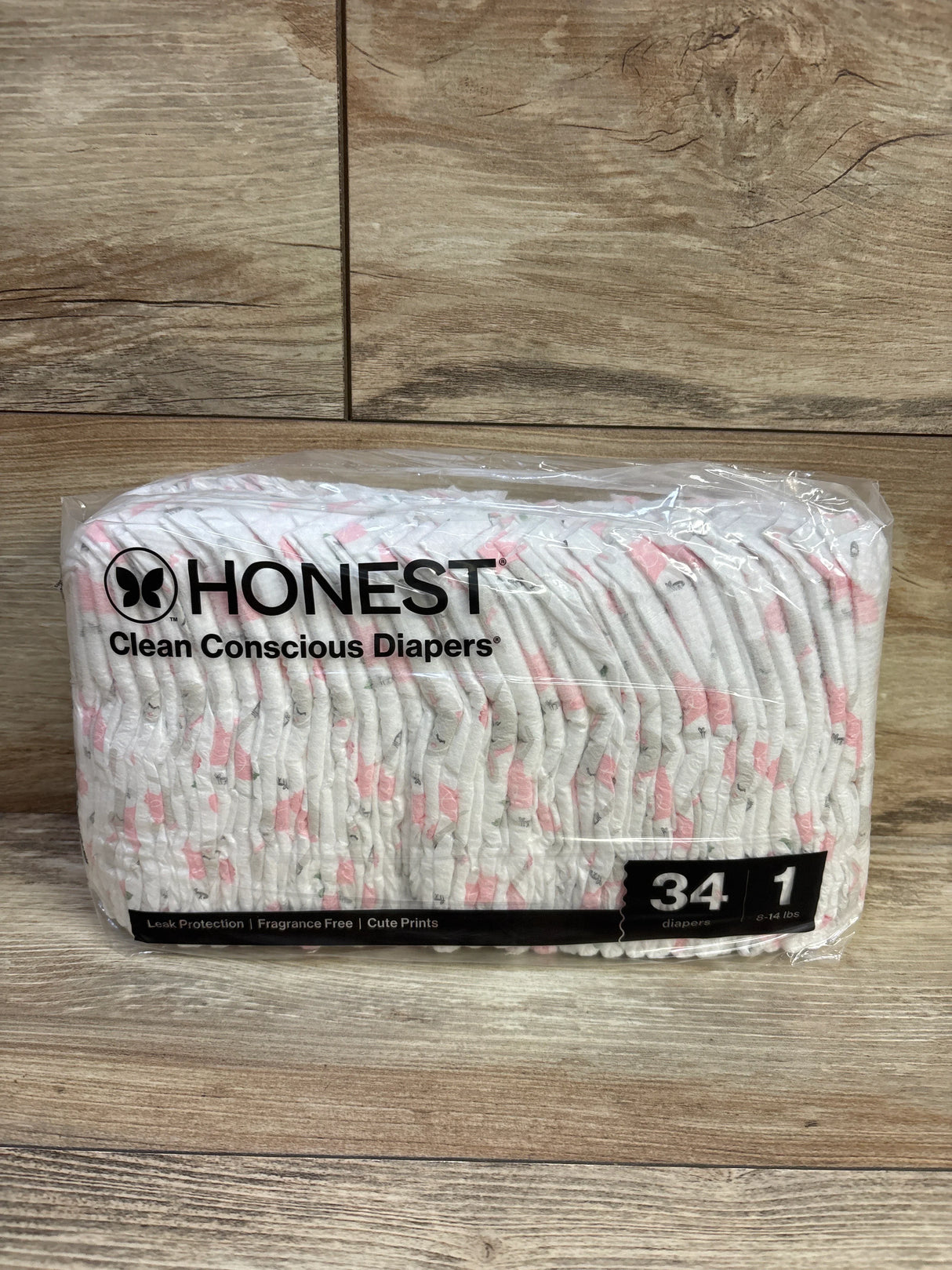 NEW Honest Clean Conscious Diapers Size 1 34ct