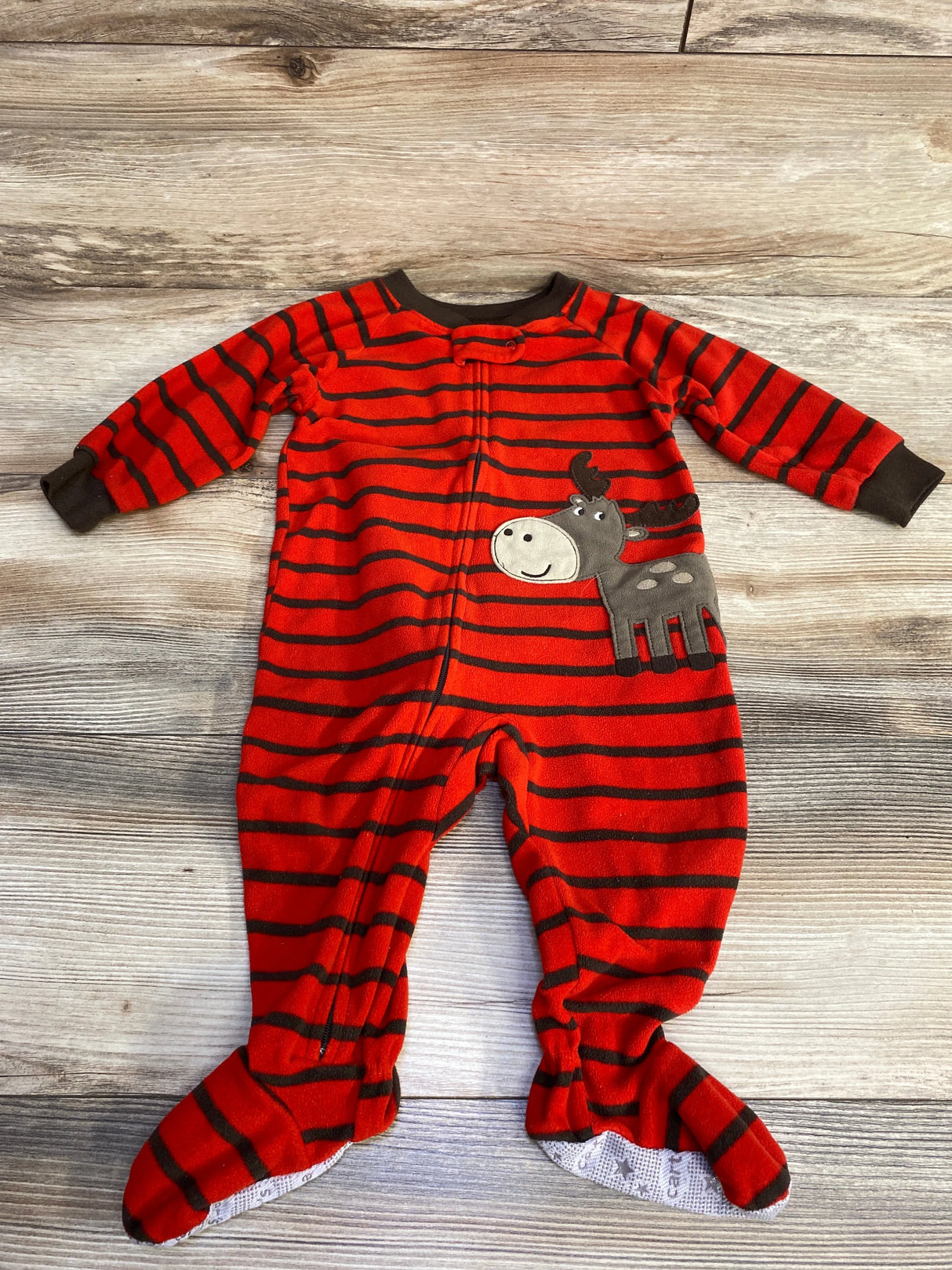 Carter's Striped Blanket Sleeper Red sz 12m - Me n Mommy To Be