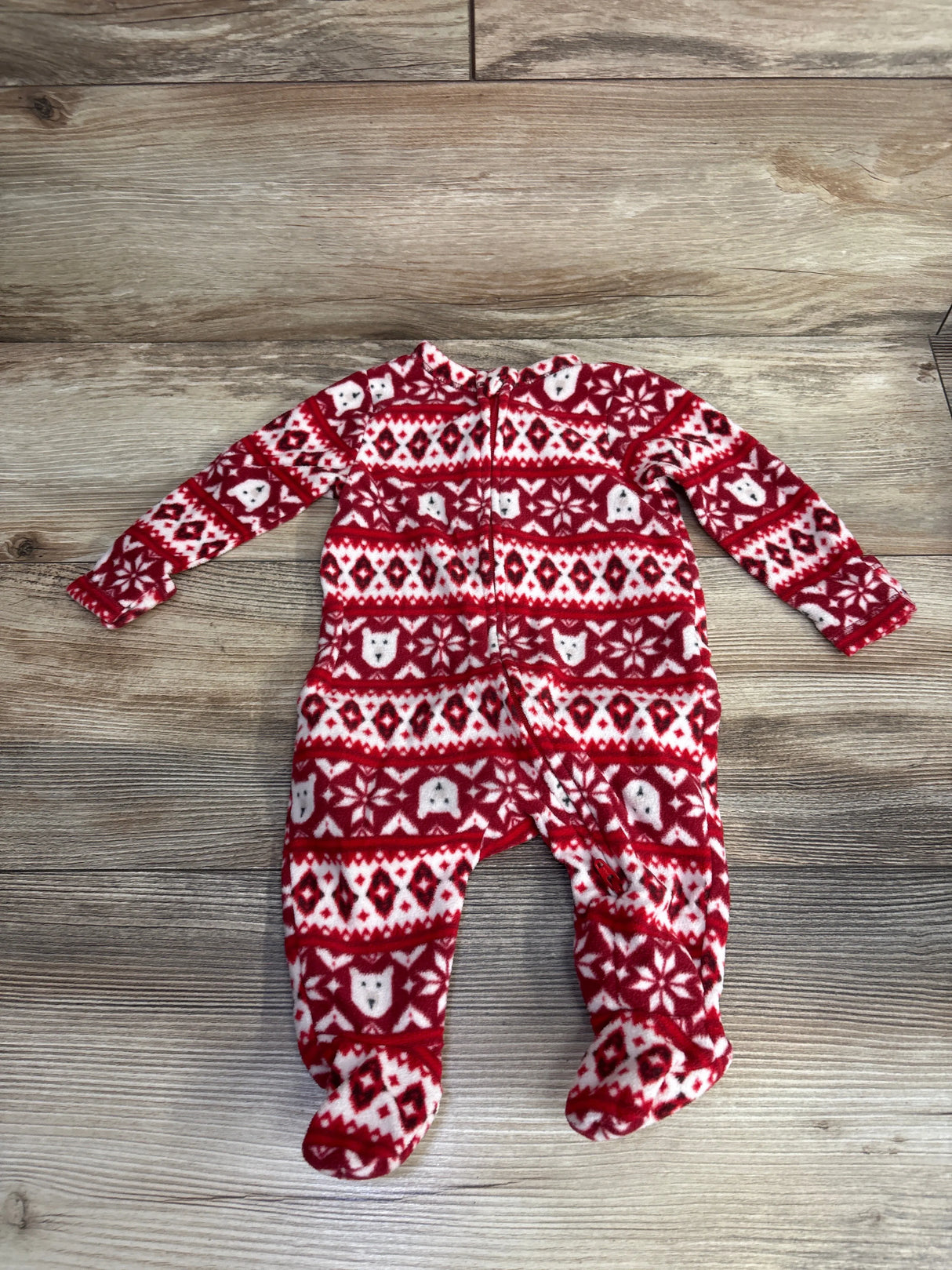 Old Navy Fair Isle Blanket Sleeper Red sz 0-3m