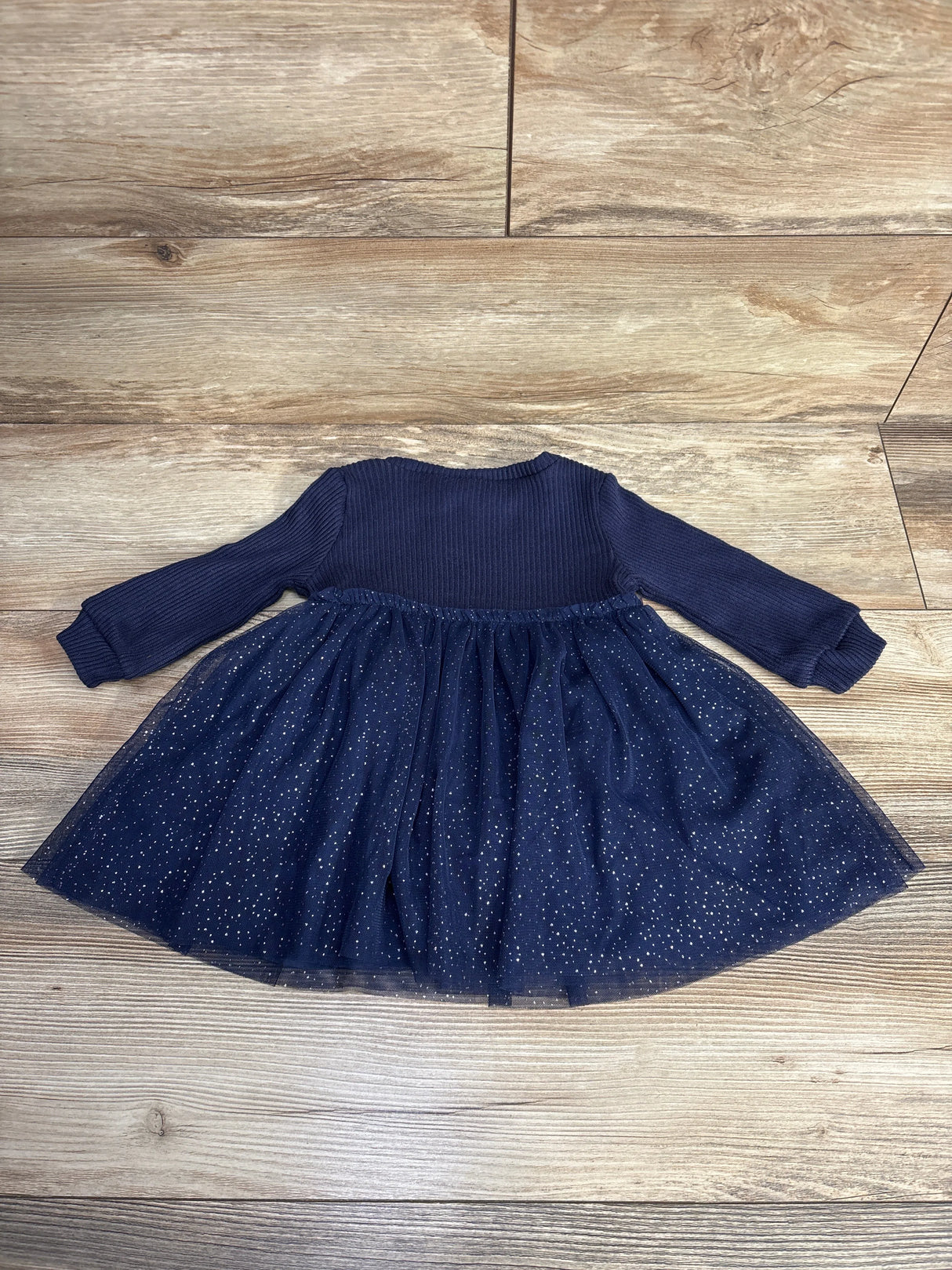 Just One You Ribbed Tulle Dress Navy sz 12m