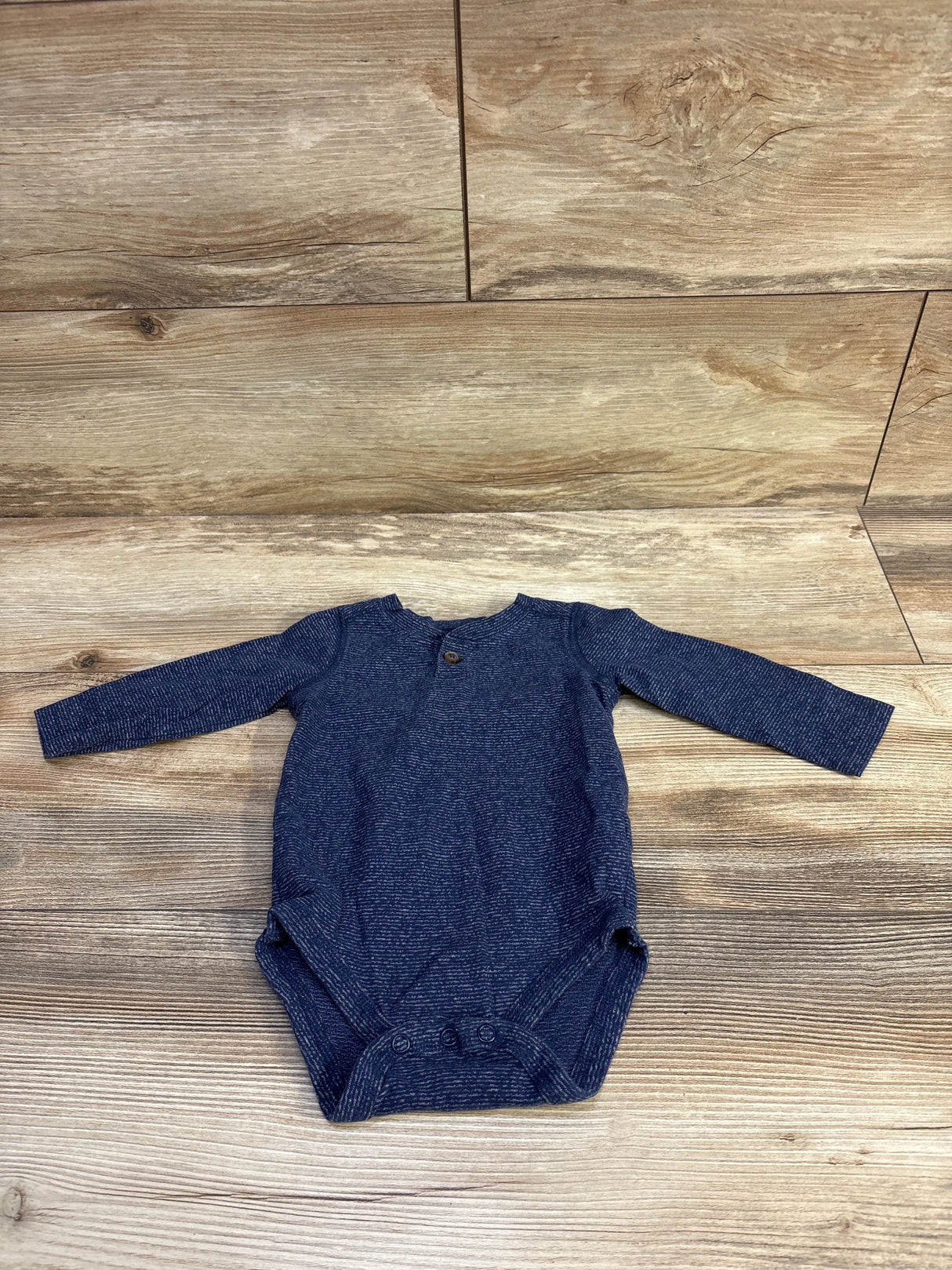 Jumping Beans Long Sleeve Bodysuit Blue sz 9m