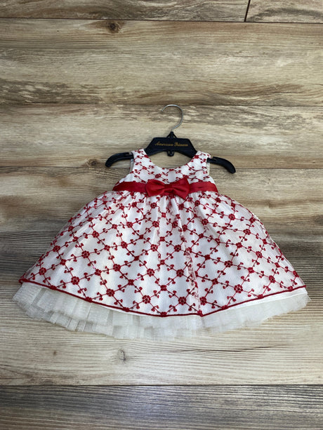 NEW American Princess 2pc Floral Embroidered Dress & Bloomers White sz 6m - Me n Mommy To Be