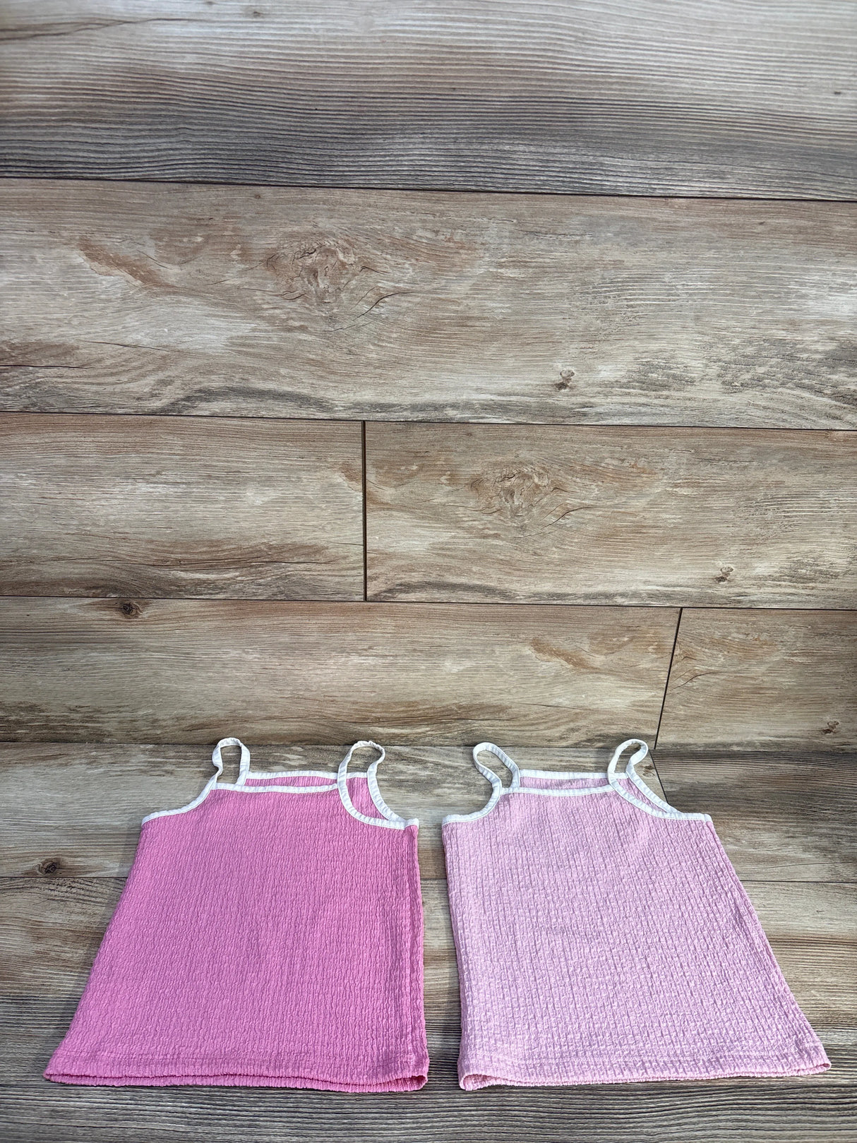 2Pk Gauze Tank Tops Pink sz 4T