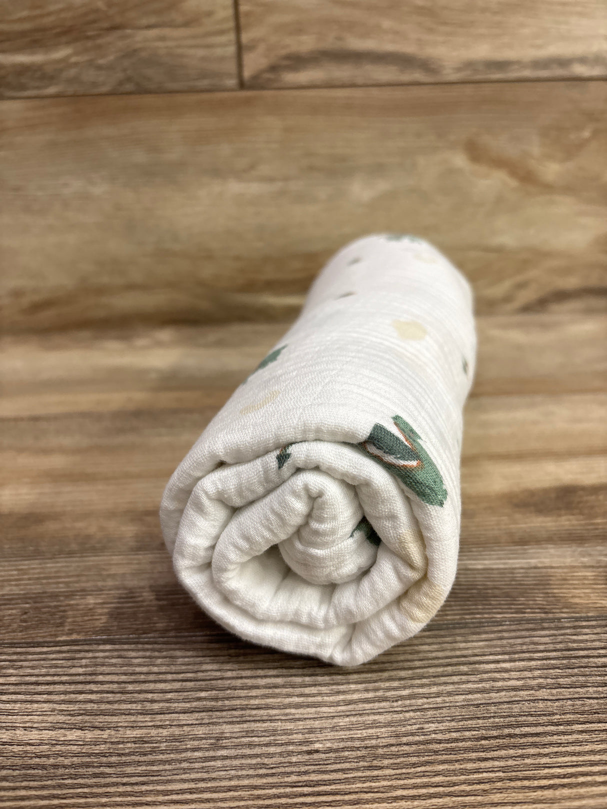 Cloud Island Muslin Swaddle Baby Blanket White 47x47''