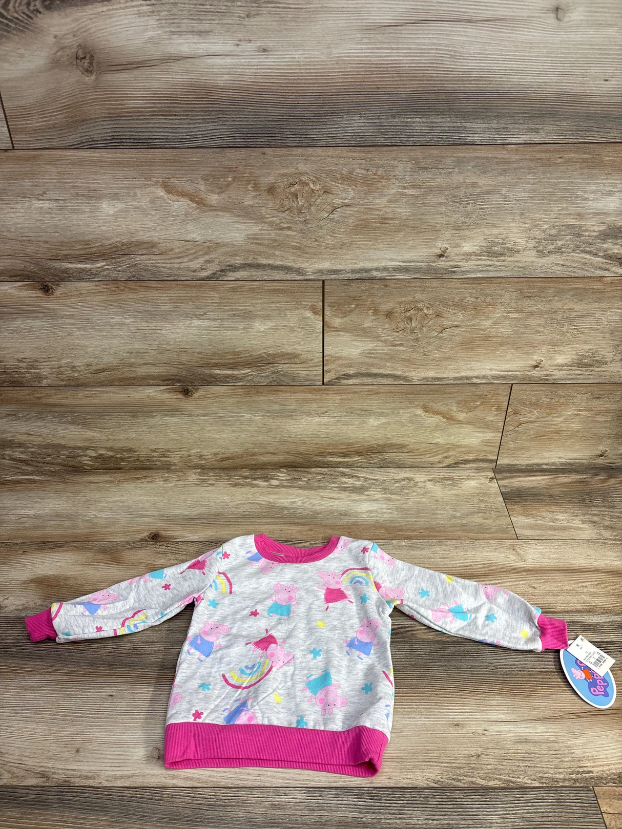 NEW Peppa Pig Sweatshirt Grey sz 2T