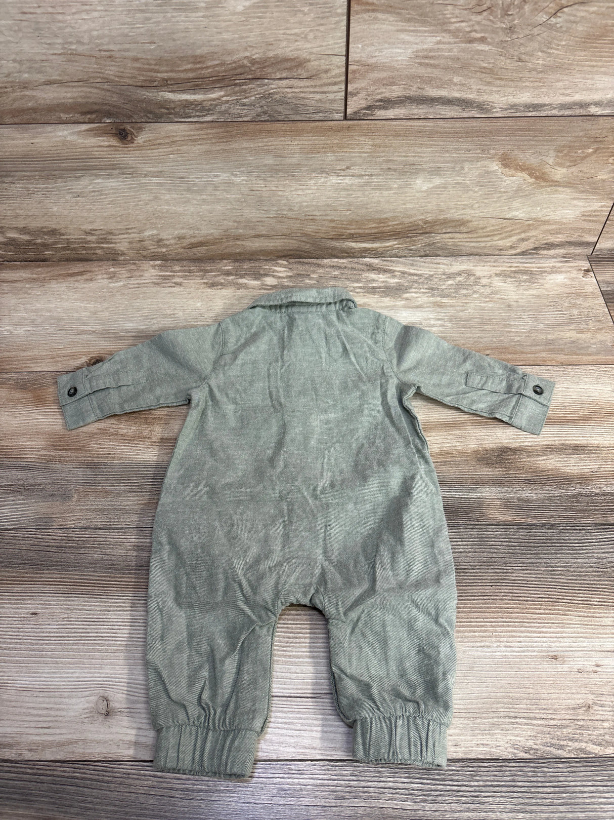 Cat & Jack Button Up Coverall Green sz 0-3m