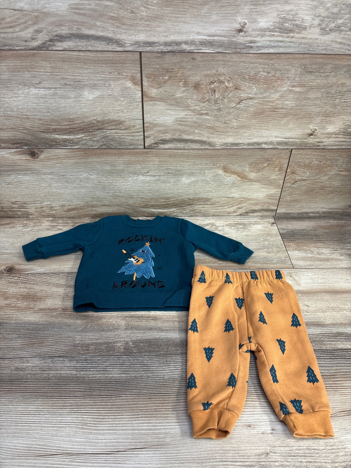 PL Baby Rockin' Around Sweatshirt Set Emerald sz 3m