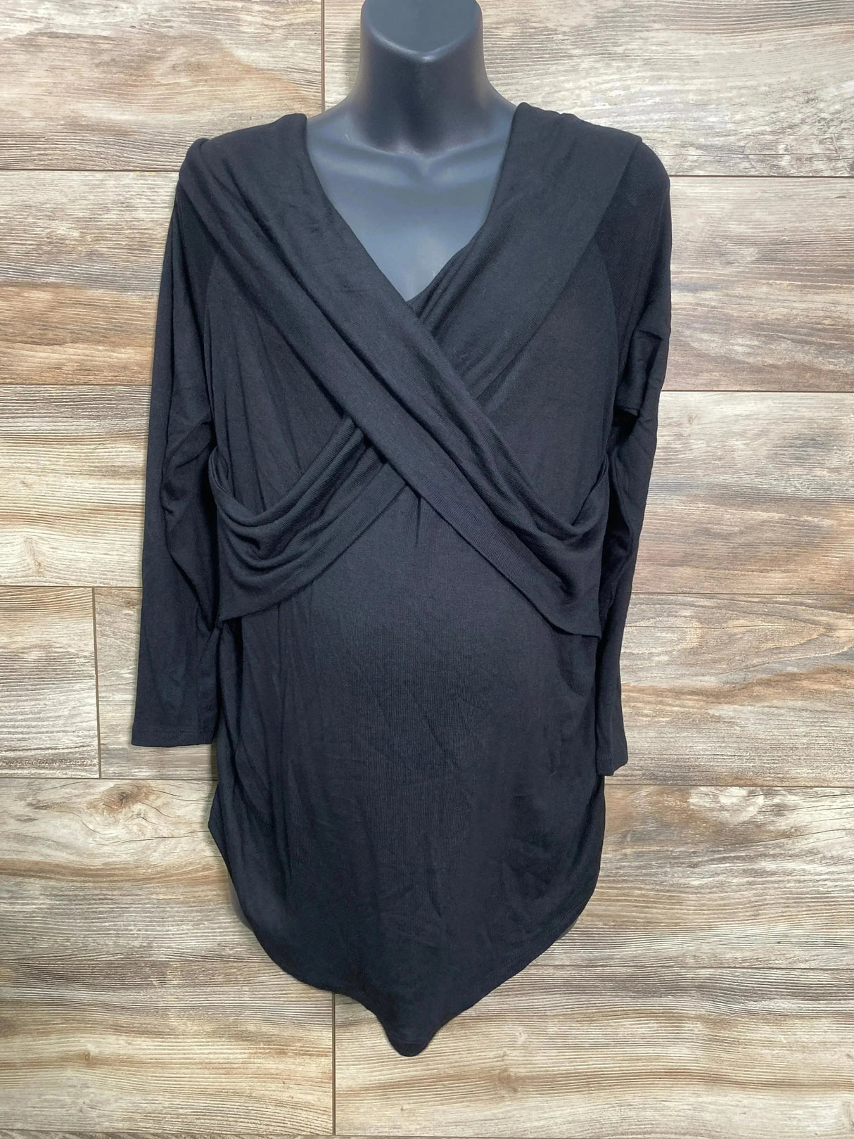 NEW Isabel Maternity Cross Front Top Black sz XXL - Me n Mommy To Be