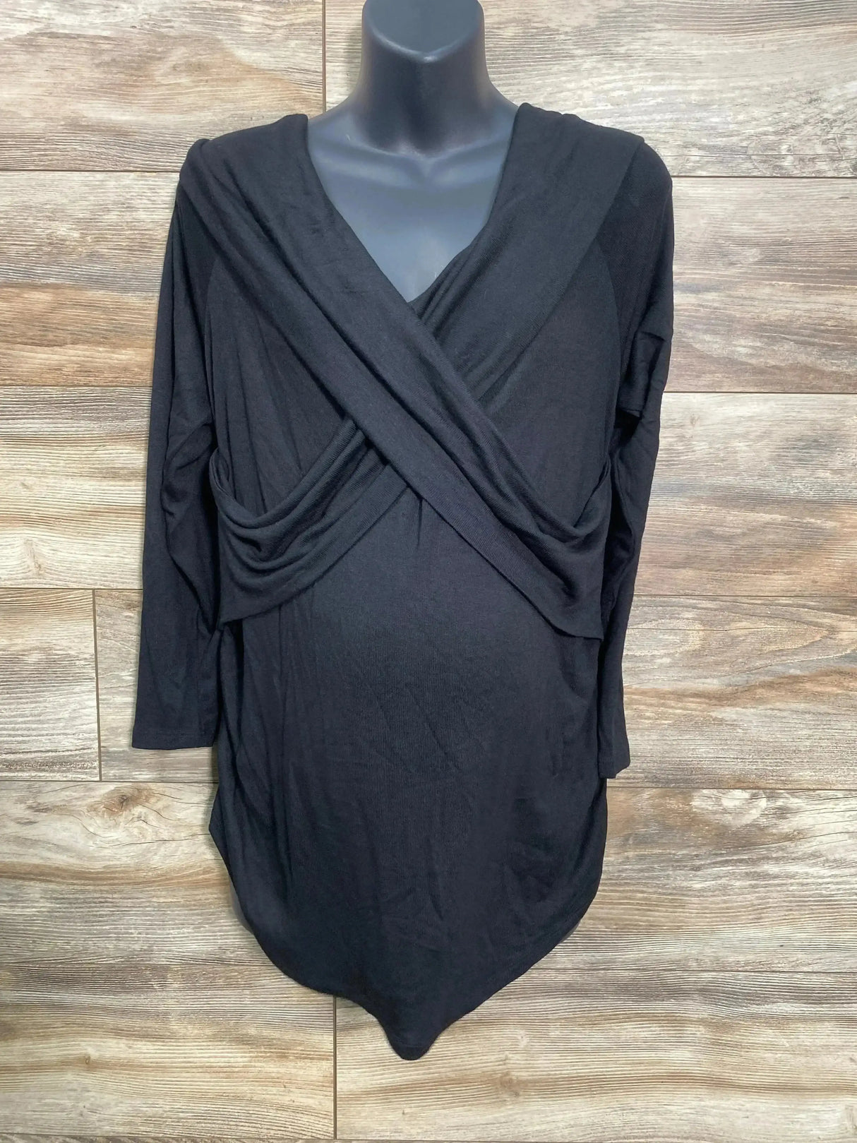 NEW Isabel Maternity Cross Front Top Black sz XXL - Me n Mommy To Be
