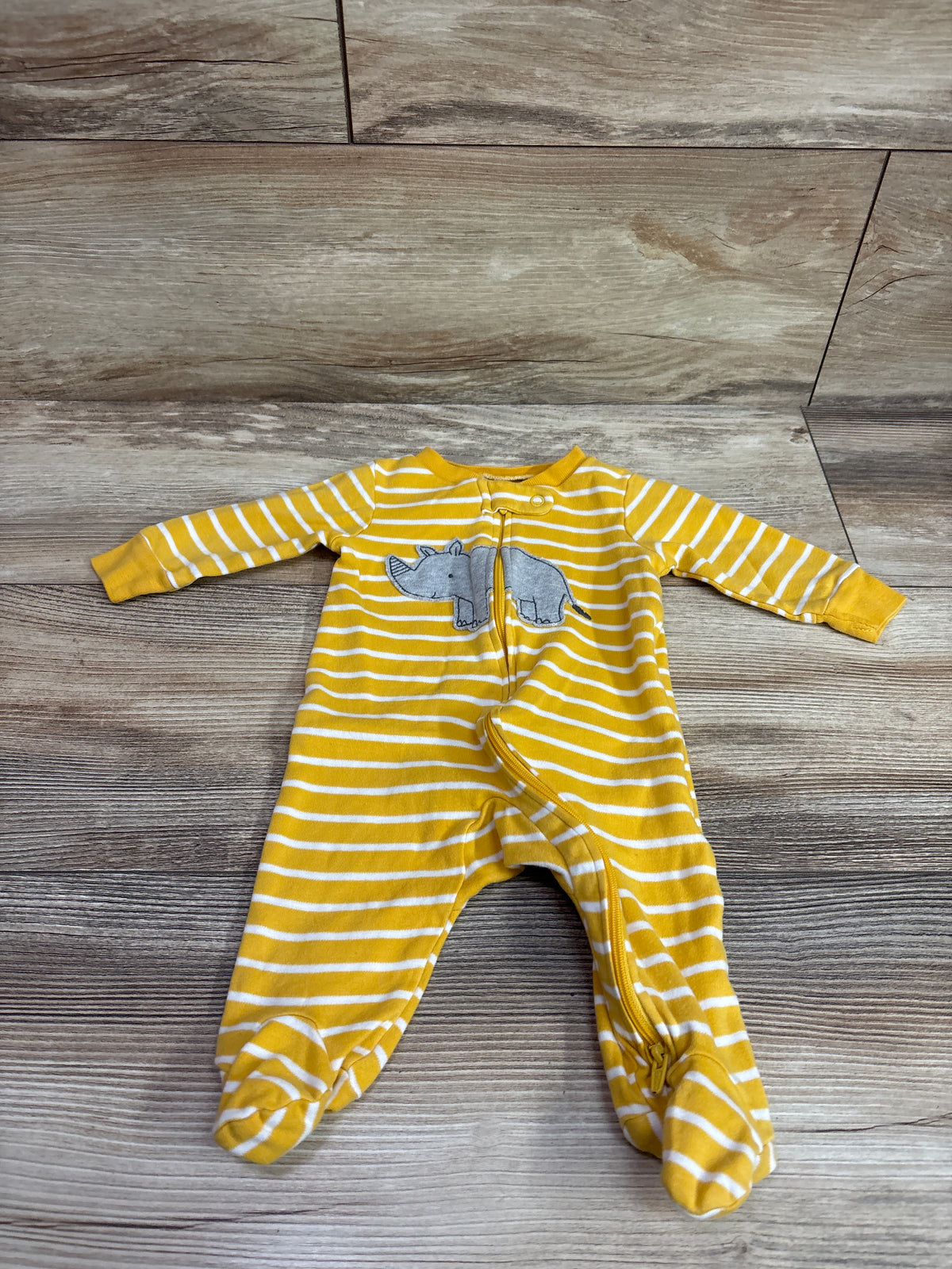 Simple Joys Striped Sleeper Yellow sz 0-3m
