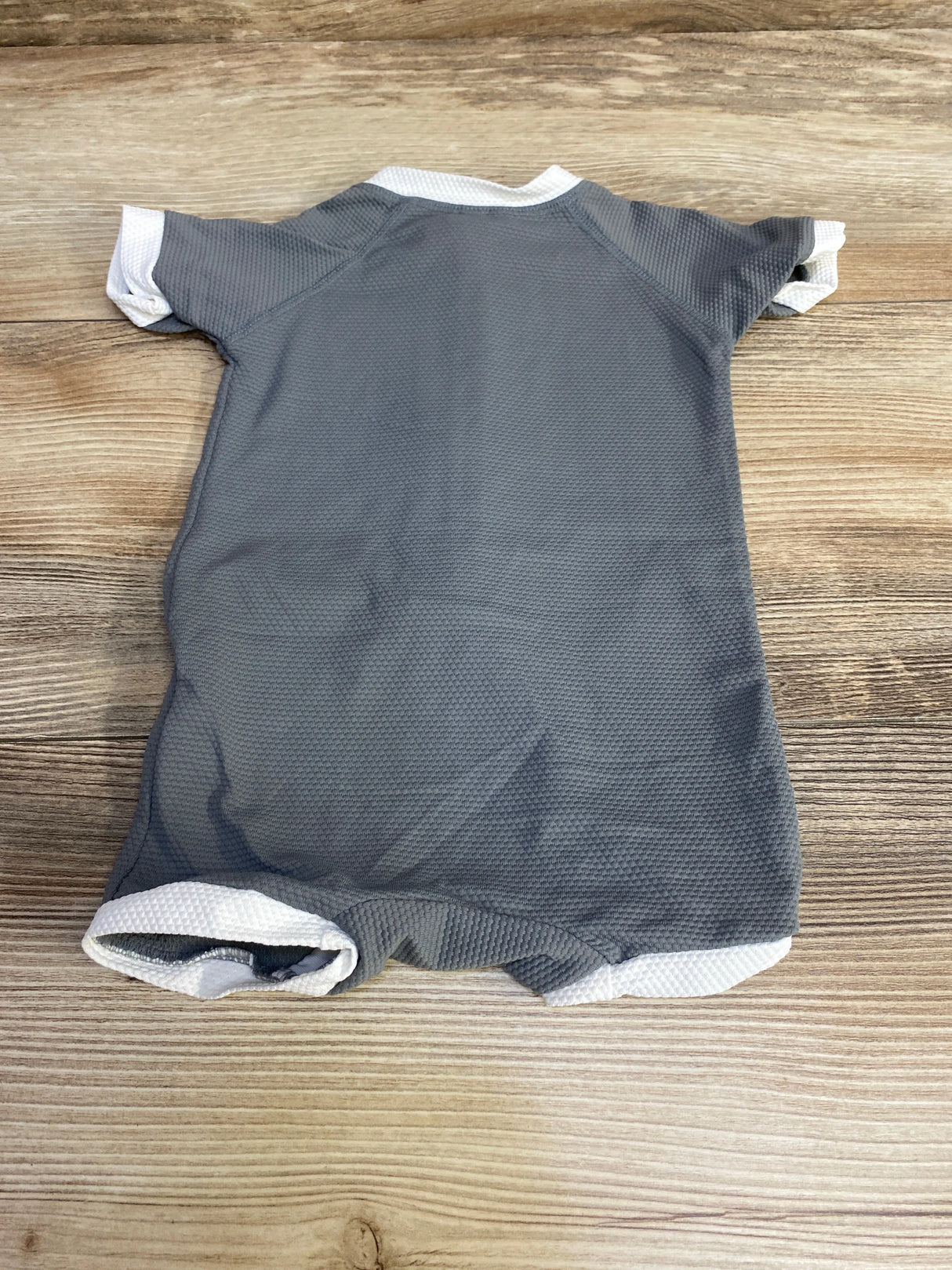 Quincy Mae 1pc Zip Rashguard Swimsuit Grey sz 3-6m - Me n Mommy To Be