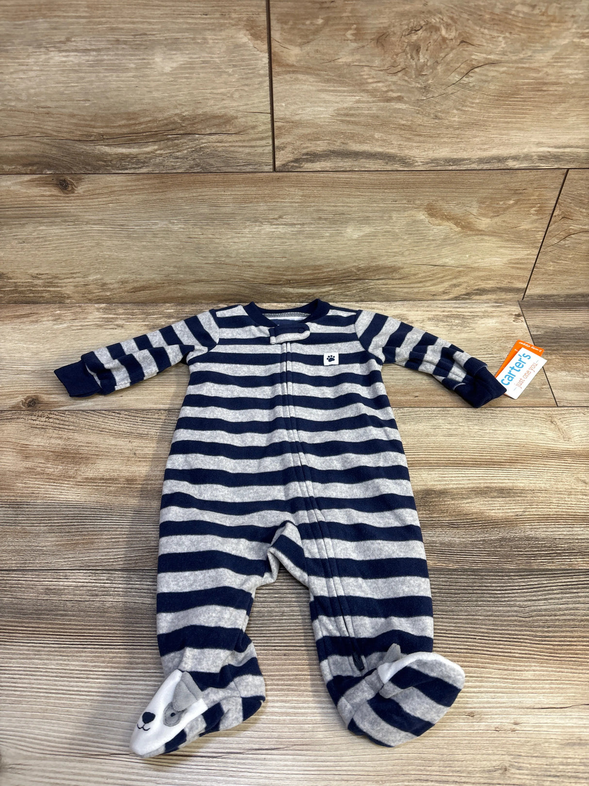 NEW Just One You Striped Blanket Sleeper Navy sz 3m