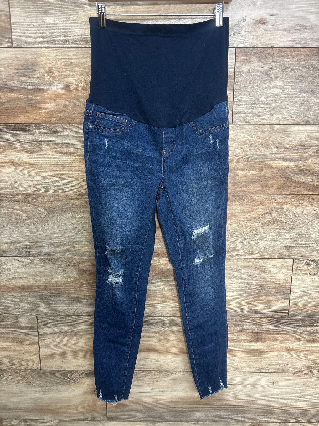 Simple Society Maternity Full Panel Jeans Blue sz Medium