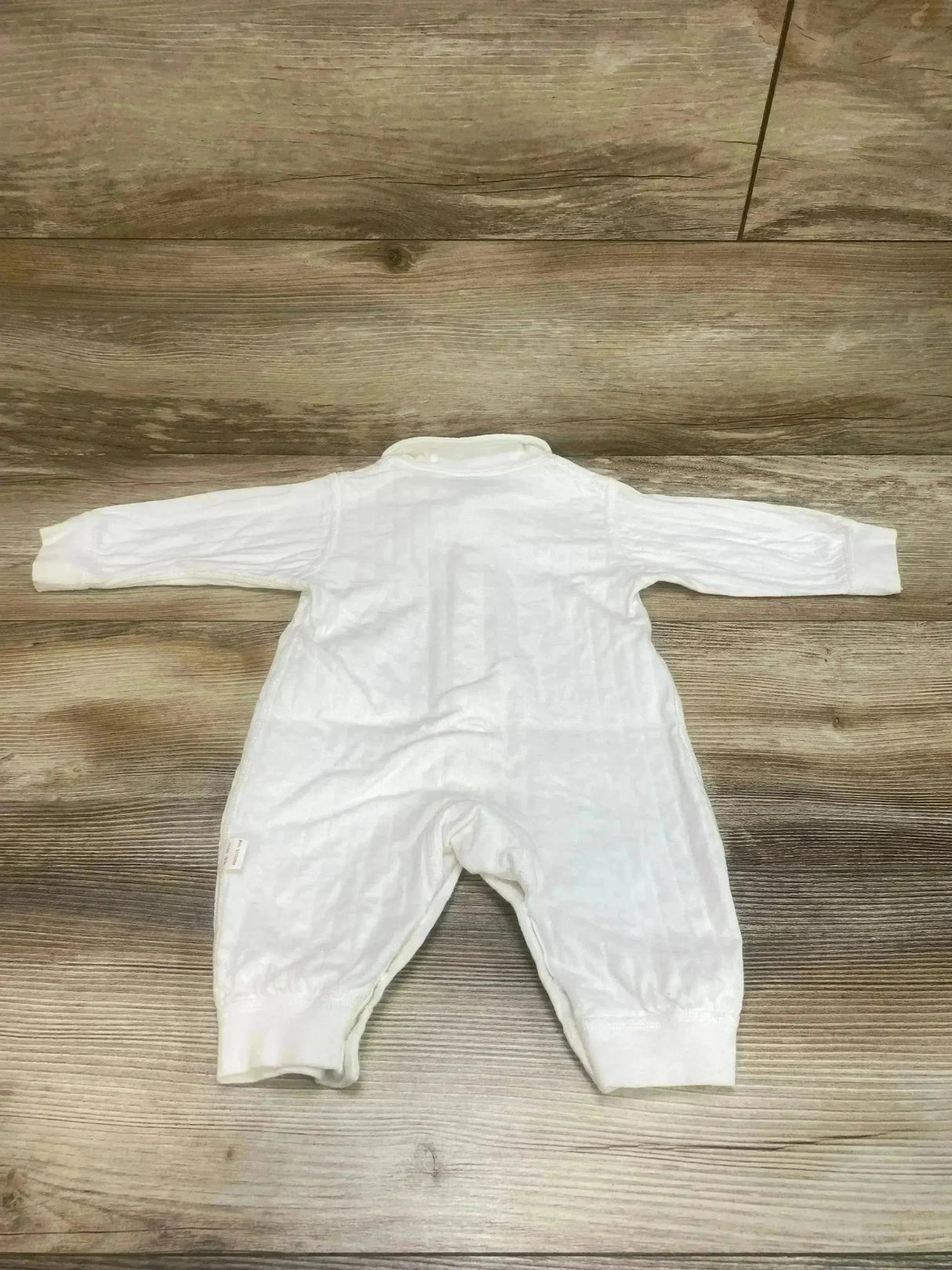 White Romper Brown Bow Check sz 3-6m - Me n Mommy To Be