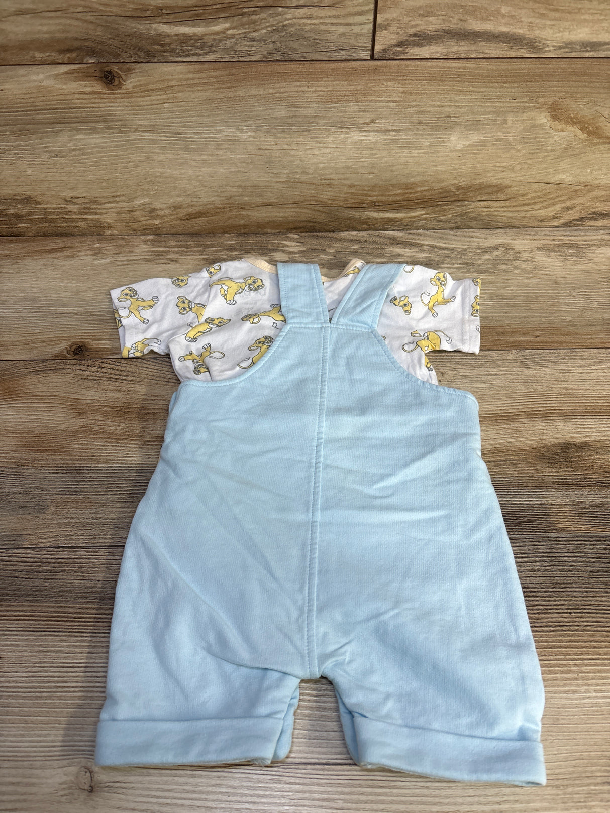 Disney Baby 2pc The Lion King Shortall Set White sz 9m