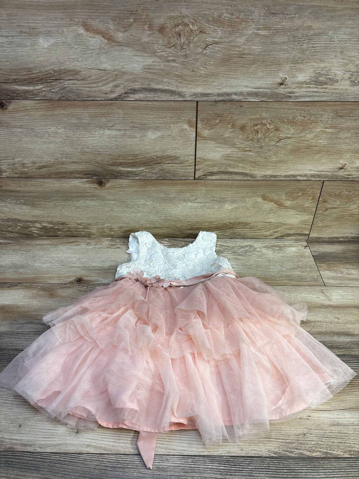Catherine Malandrino Floral Belted Sleeveless Dress White sz 5T