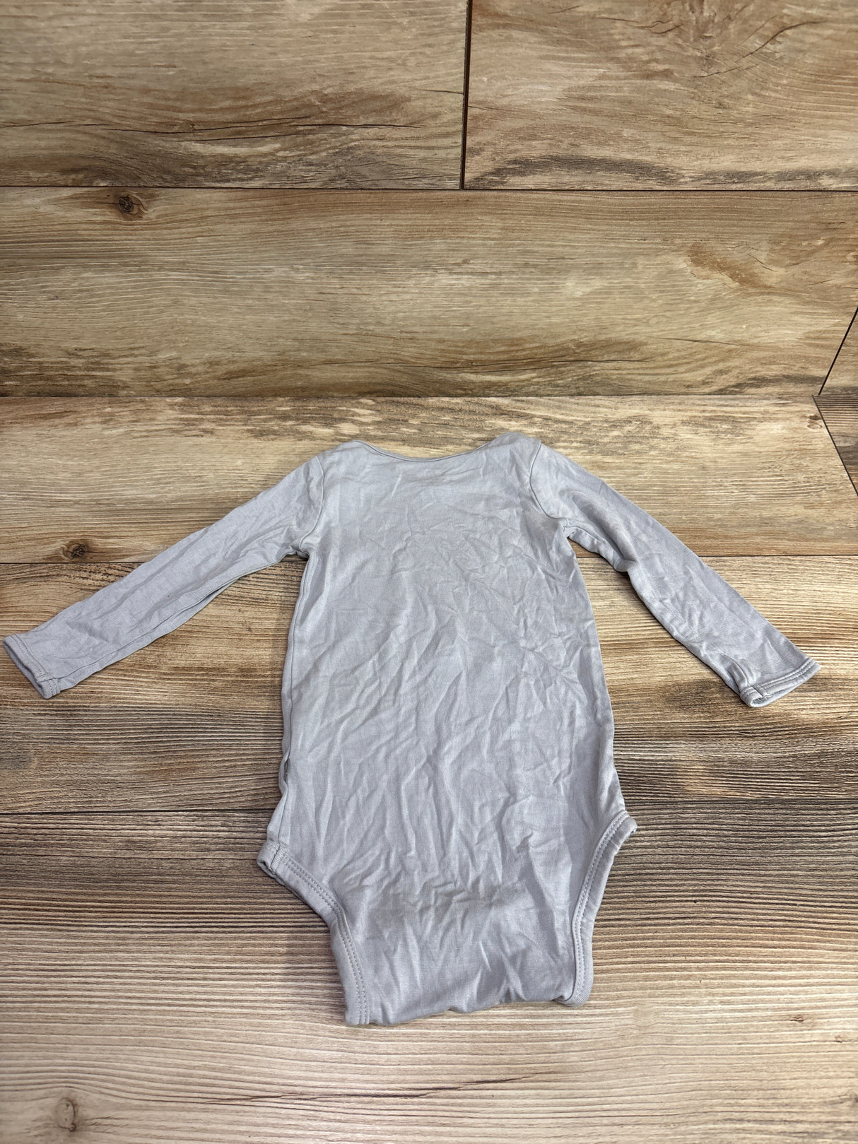 Kyte Baby Bamboo Long Sleeve Bodysuit Blue sz 12-18m