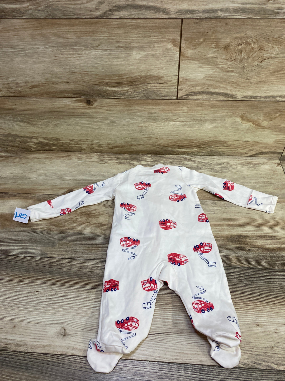 NEW Carter's Firetruck Sleeper Ivory sz 3m