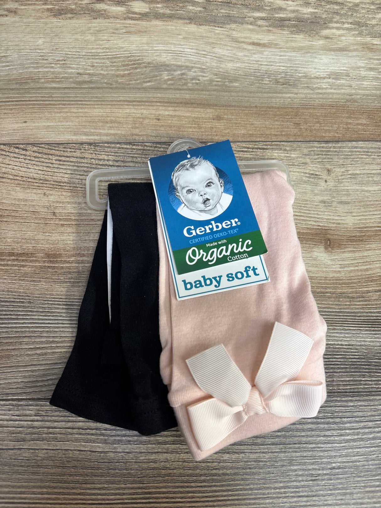 NEW Gerber 2pk Pants Pink/Black sz 3-6m