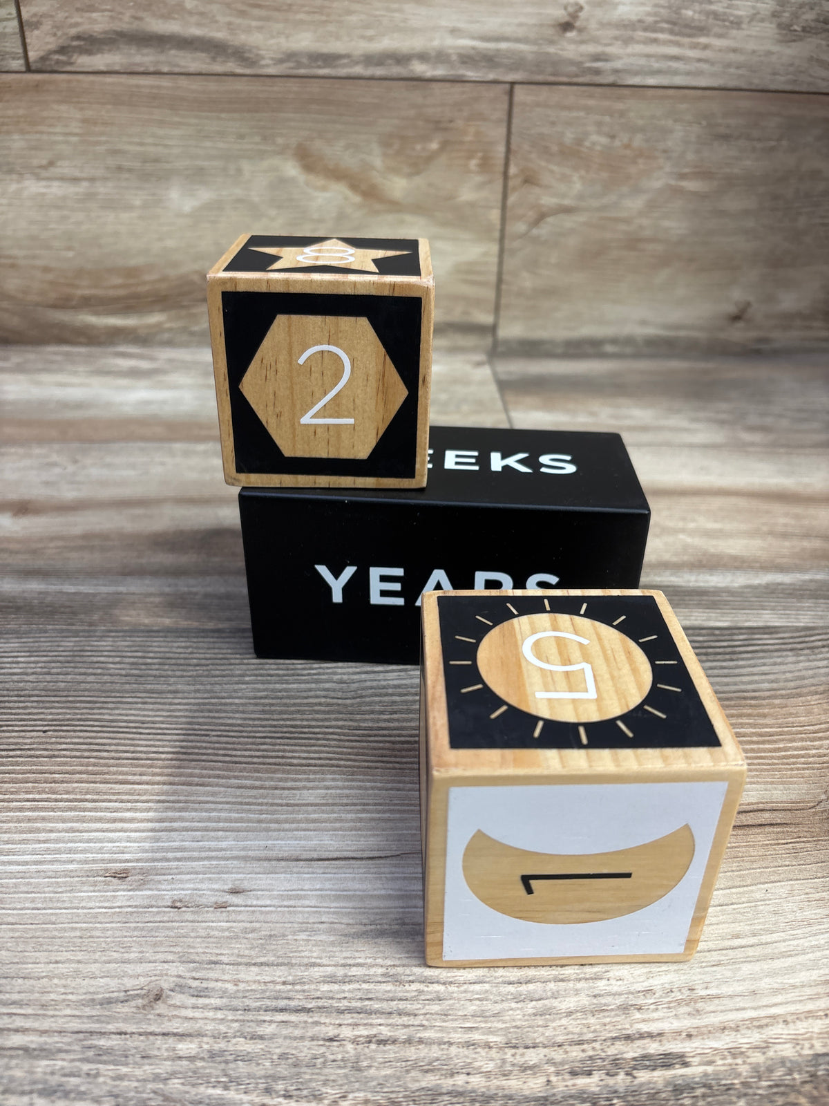 Cloud Island Wooden Milestone Blocks 3pc