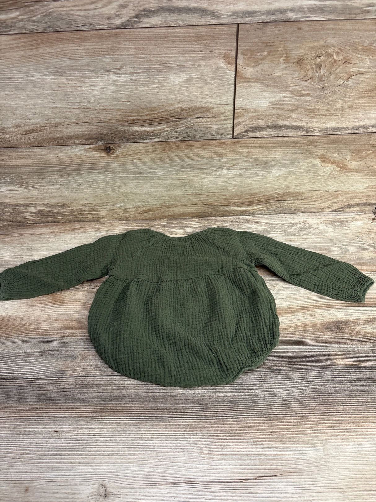 Wonderly Muslin Bubble Romper Green sz 18m