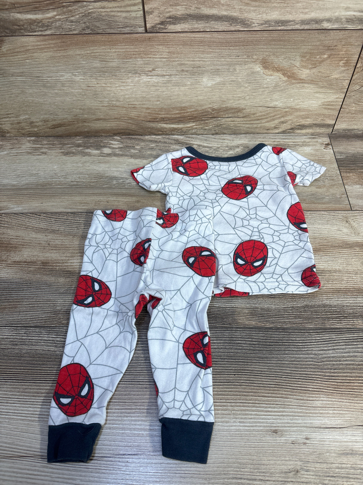 Marvel Spider-Man 2pc Pajama Set White sz 12m
