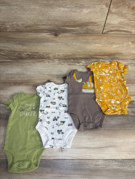 Carter's 4pk Little Mover & Shaker Bodysuits sz 3m - Me n Mommy To Be