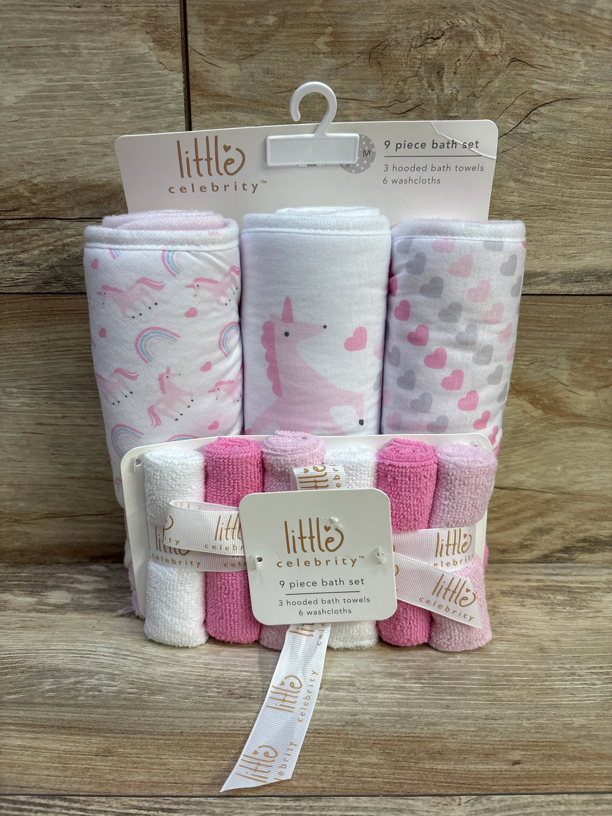 NEW Little Celebrity 9pc Bath Set Pink