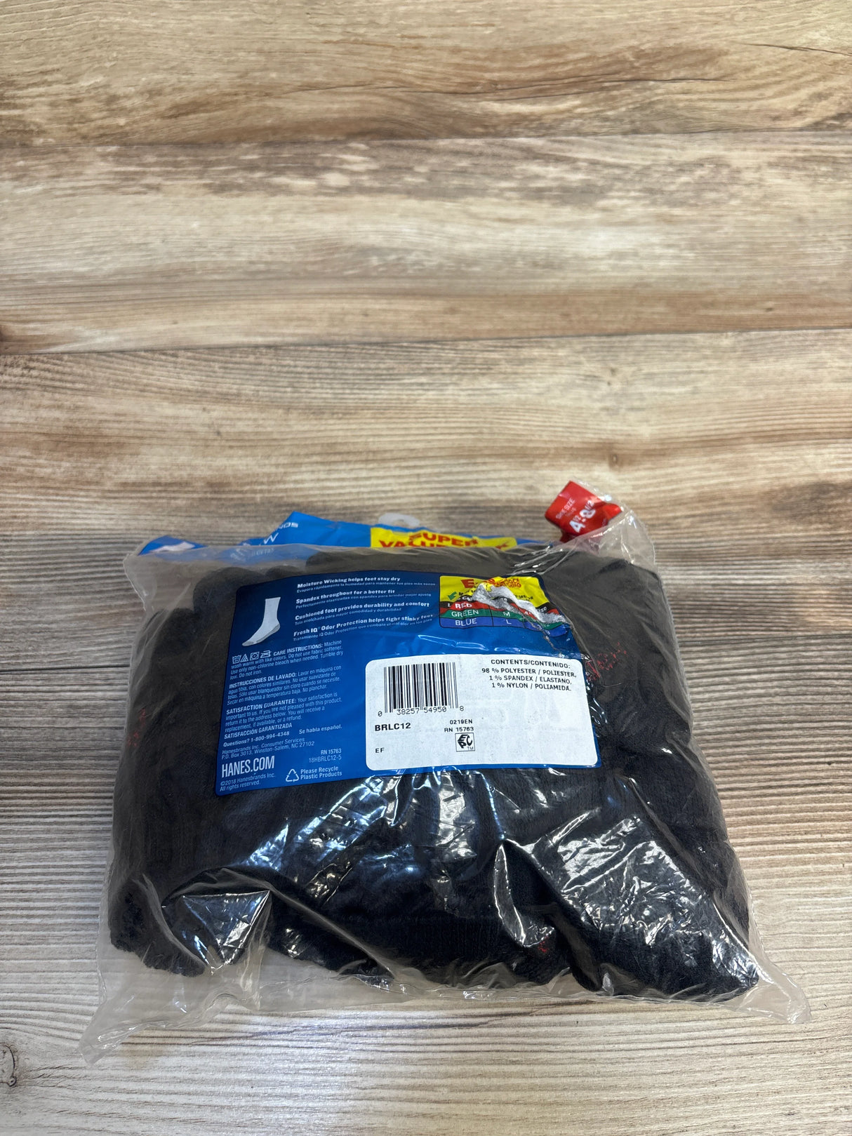 NEW Hanes Boys' Cushion Crew Socks 12pk sz S (4-8)