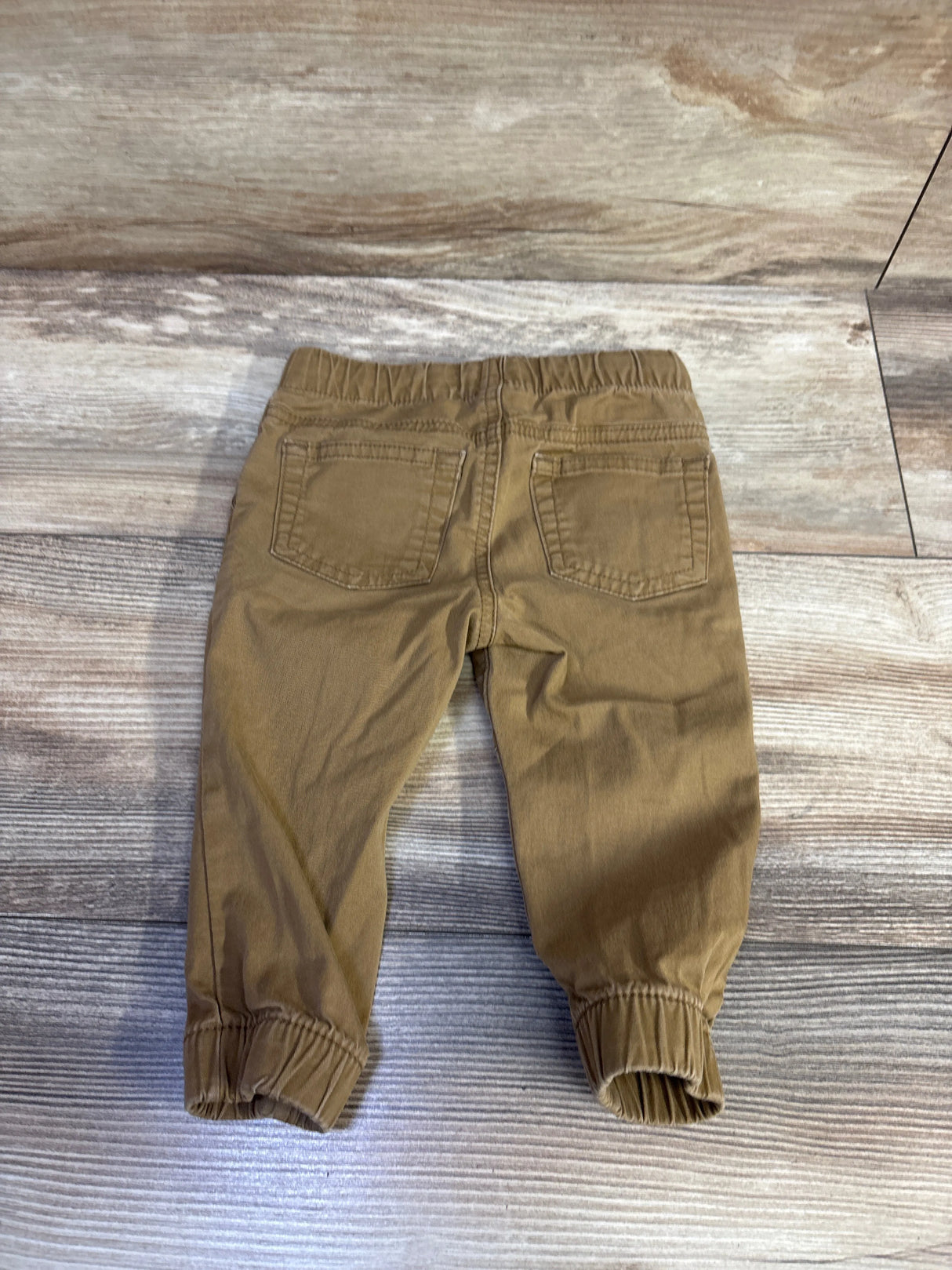 Cat & Jack Drawstring Cotton Joggers Tan sz 12m