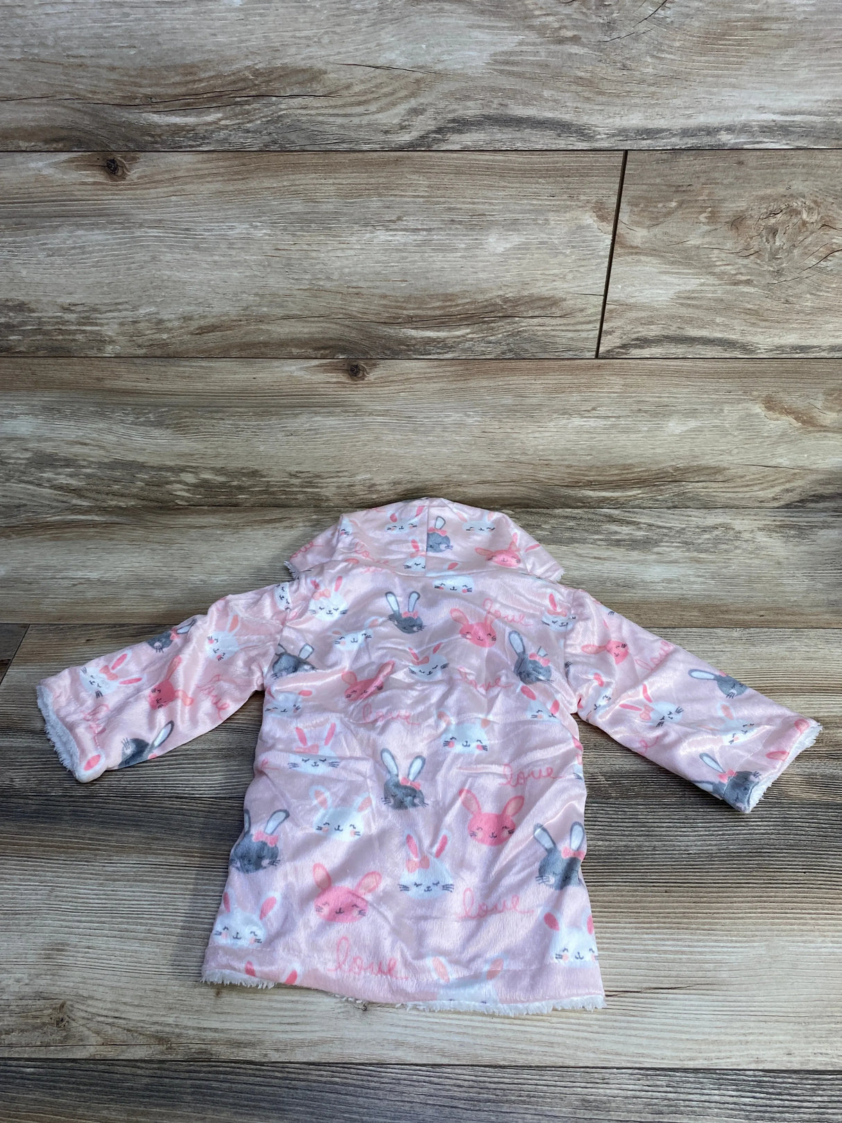 Bunny Hooded Robe Pink sz 0-9m - Me n Mommy To Be