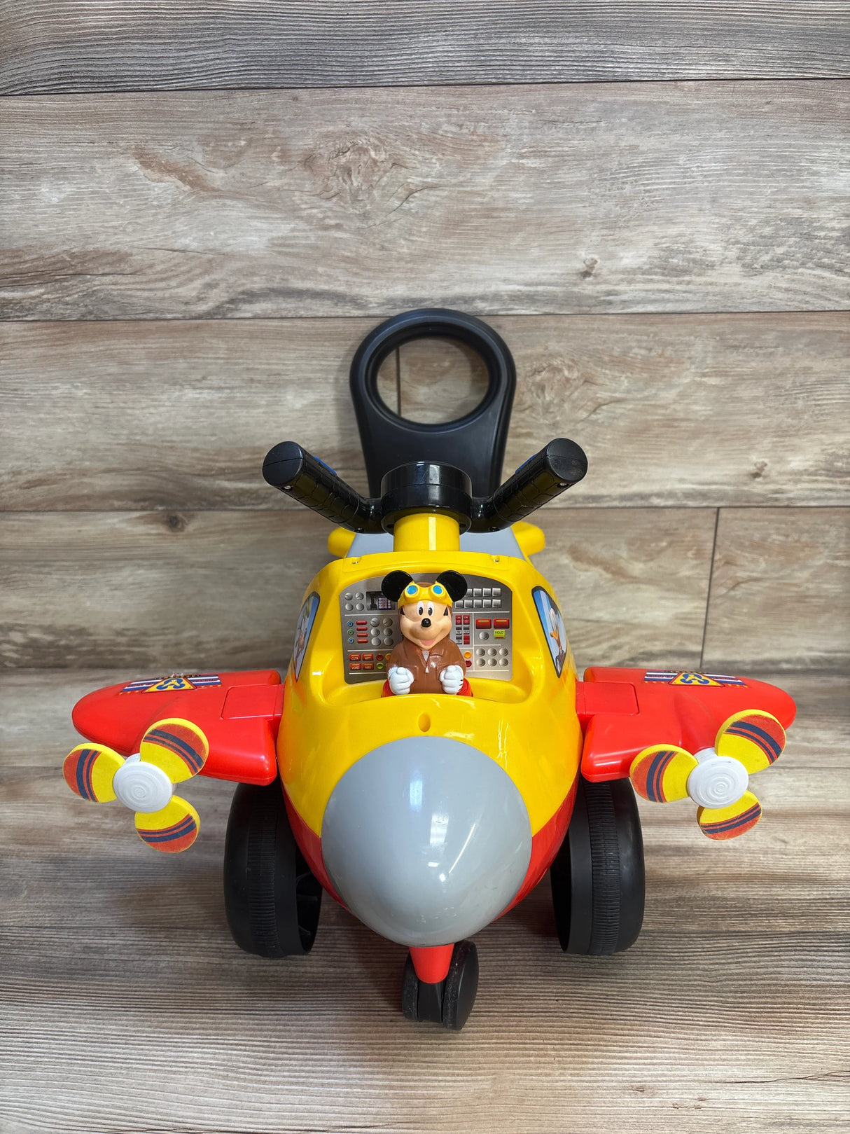 Kiddieland Disney Mickey Mouse Plane Lights & Sounds Activity Ride-On