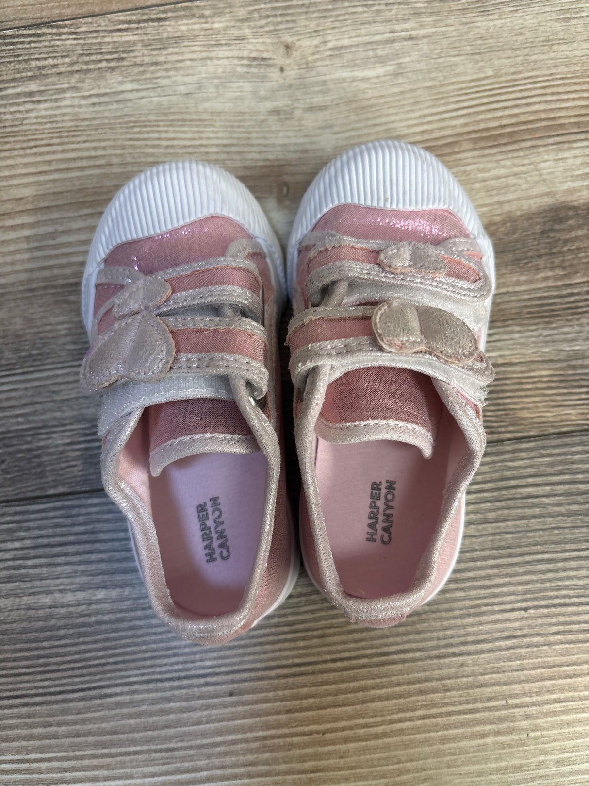 Harper Canyon Marie Metallic Sneakers Pink sz 6c