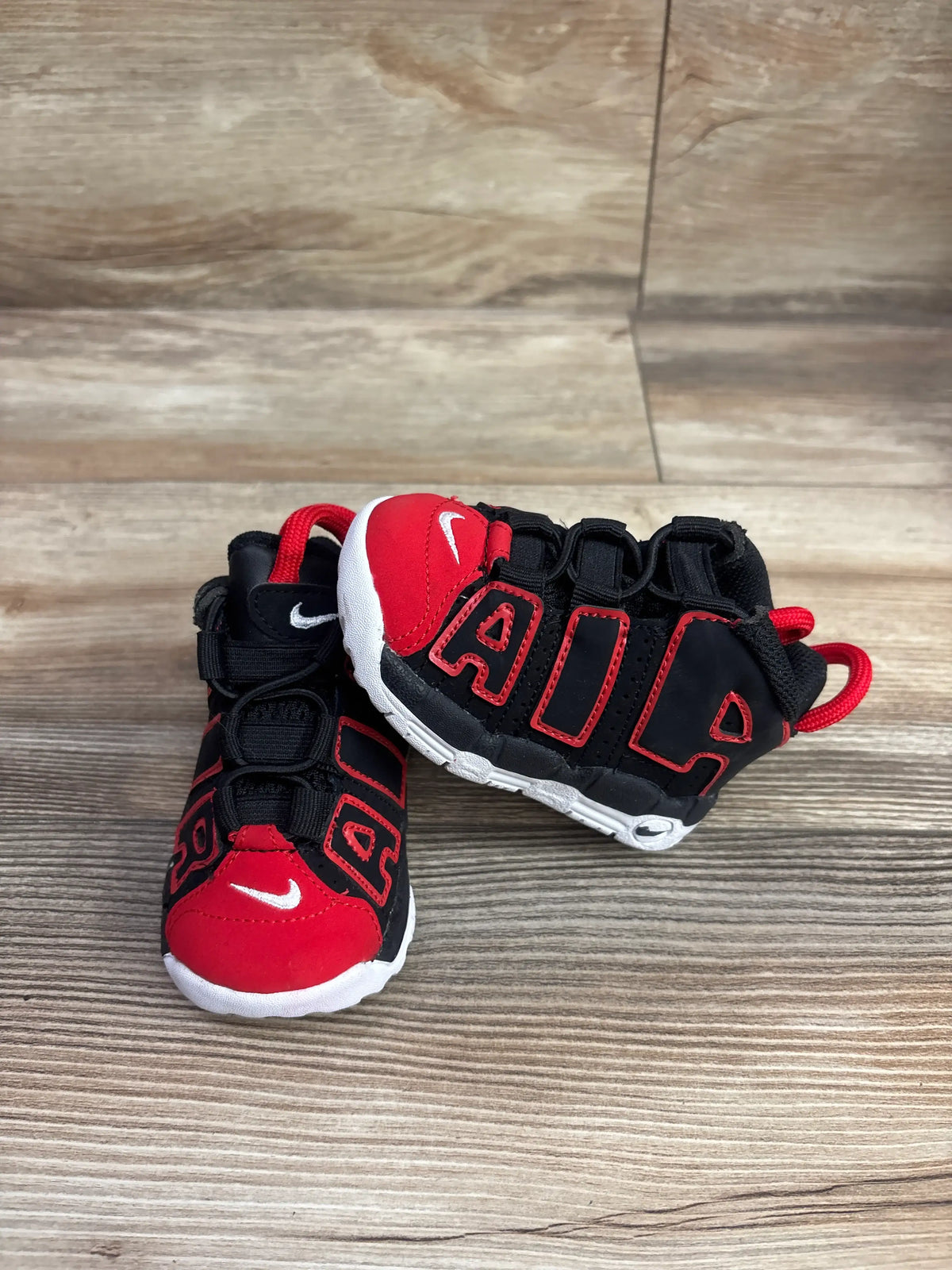 Nike Air More Uptempo TD 'Red Toe' Sneakers sz 4c