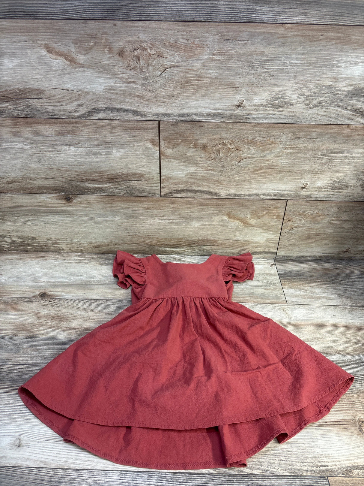 Flutter Sleeve Dress Red sz 2T
