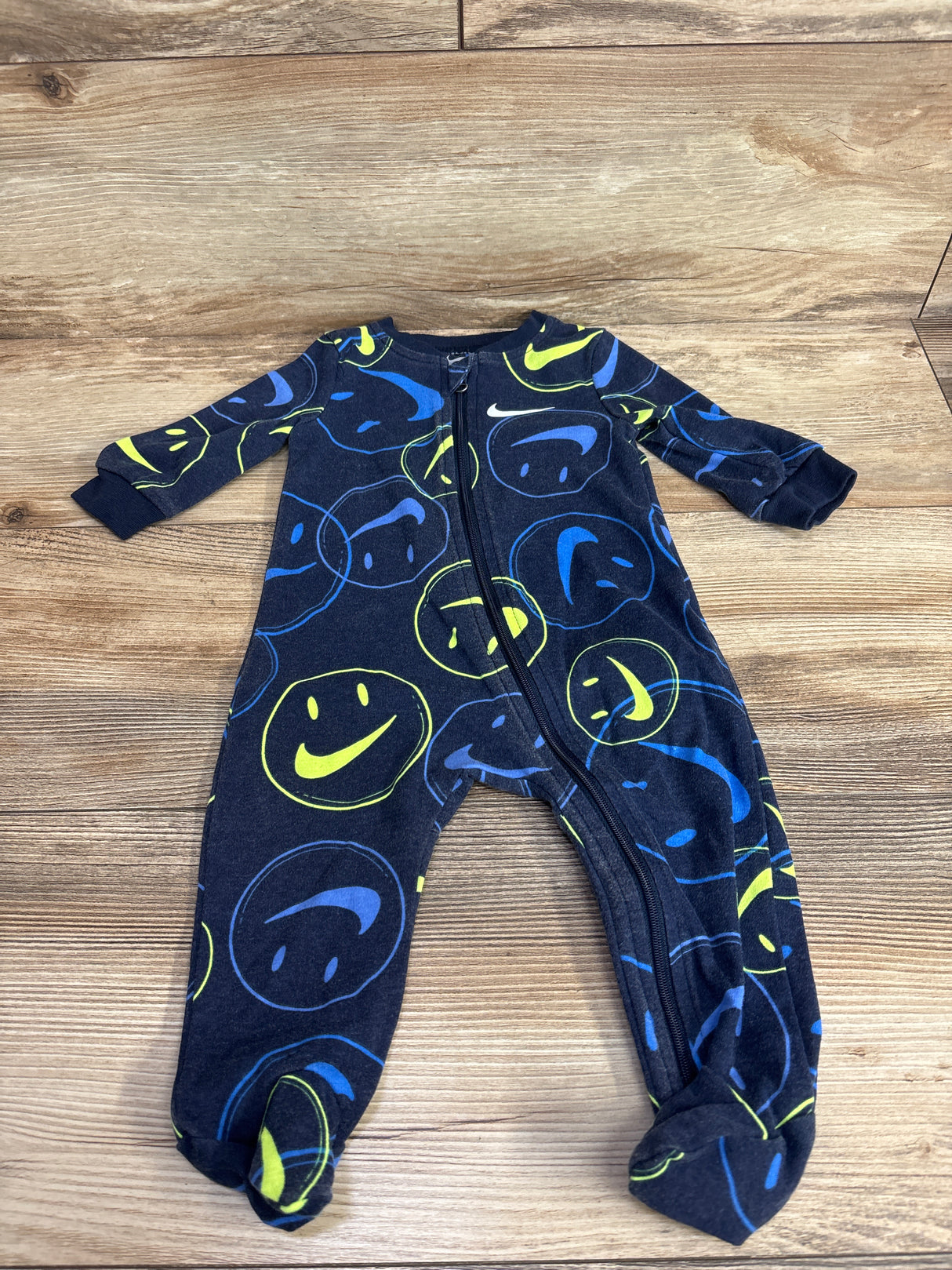 Nike Smiley Sleeper Navy sz 6m