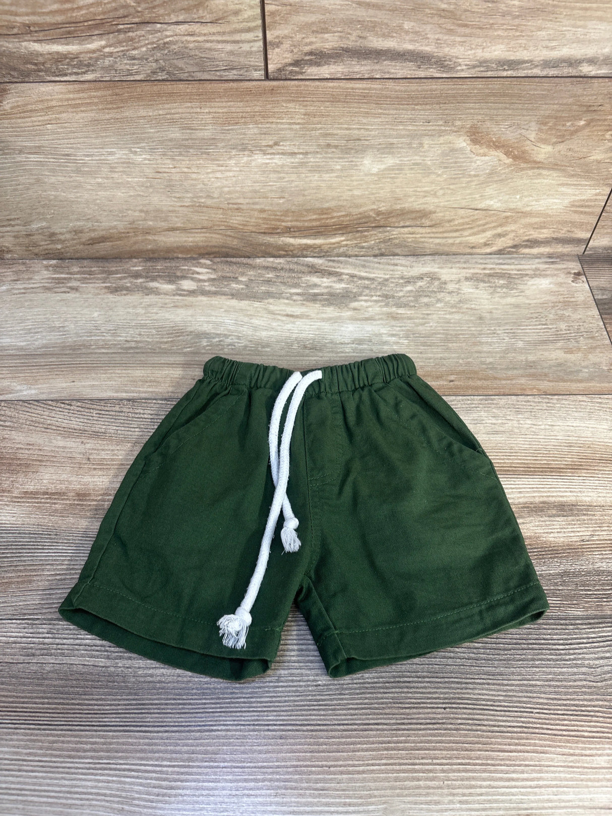 BIBNice Drawstring Shorts Dark Green sz 3T-4T
