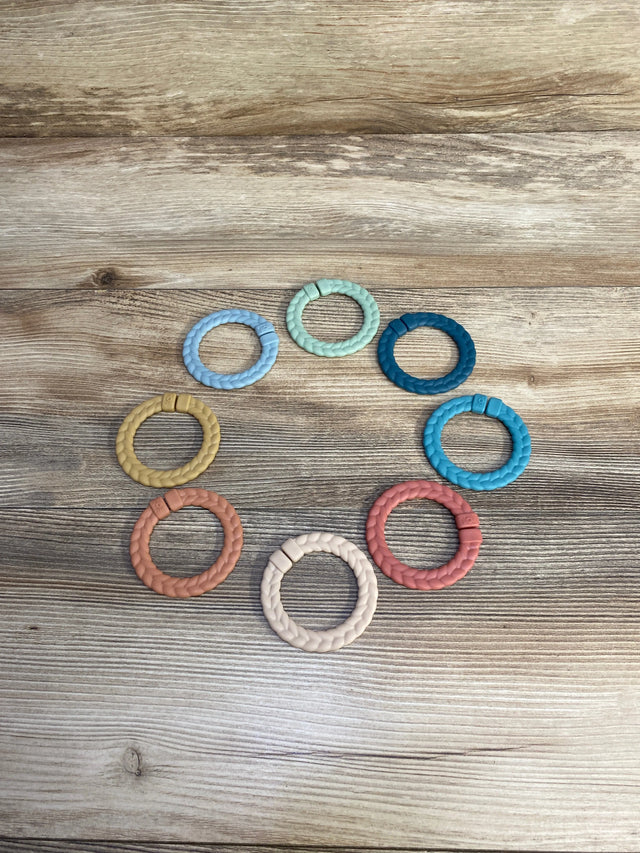 Itzy Ritzy Rings Linking Ring Set, Rainbow - 8ct - Me n Mommy To Be